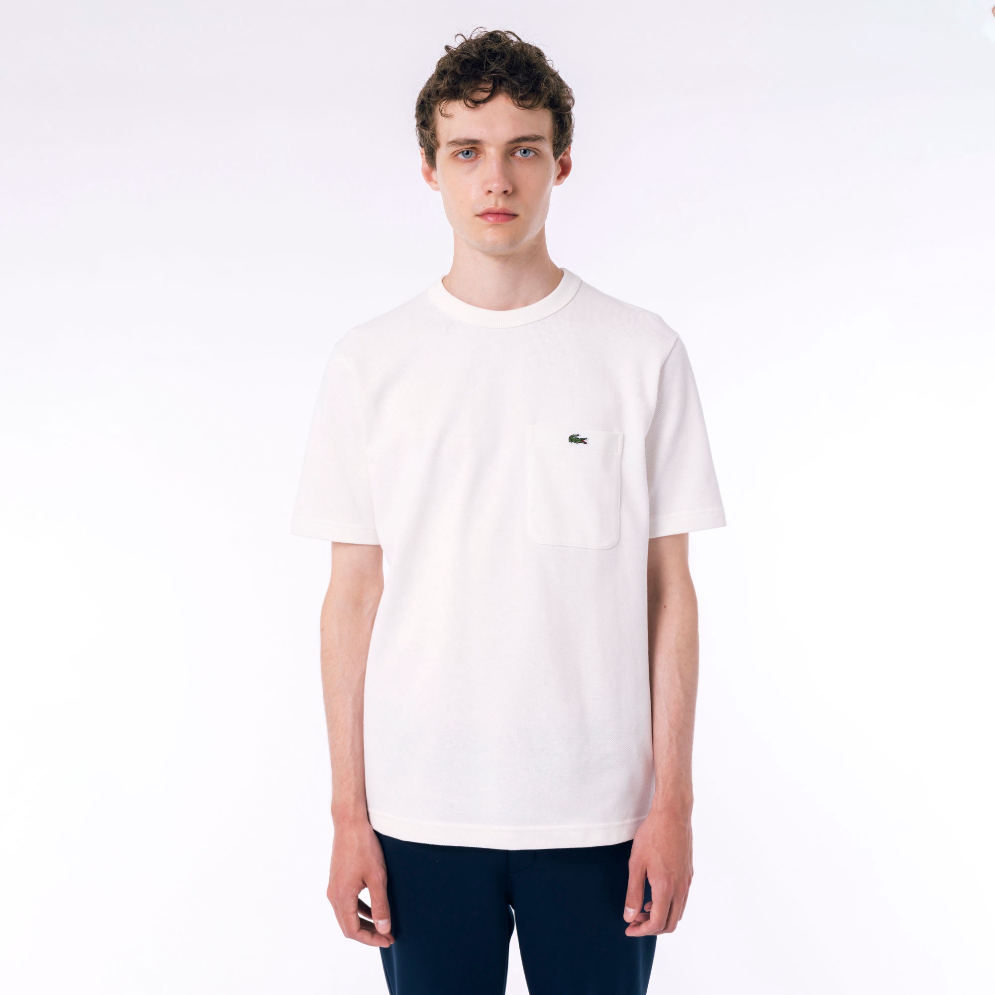 鹿の子地ポケット半袖Tシャツ