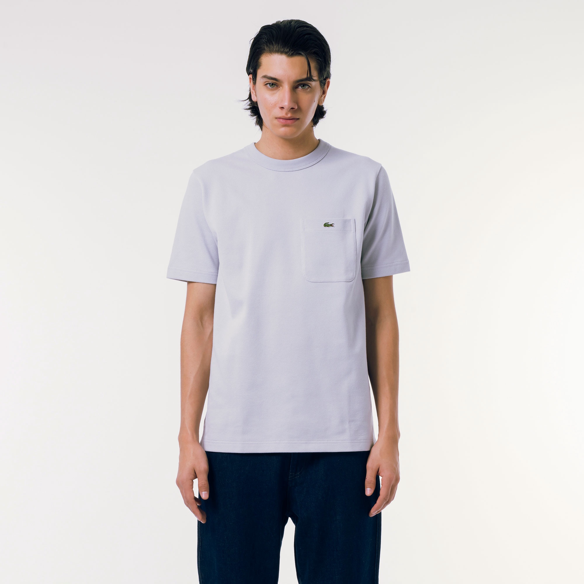 鹿の子地ポケット半袖Tシャツ