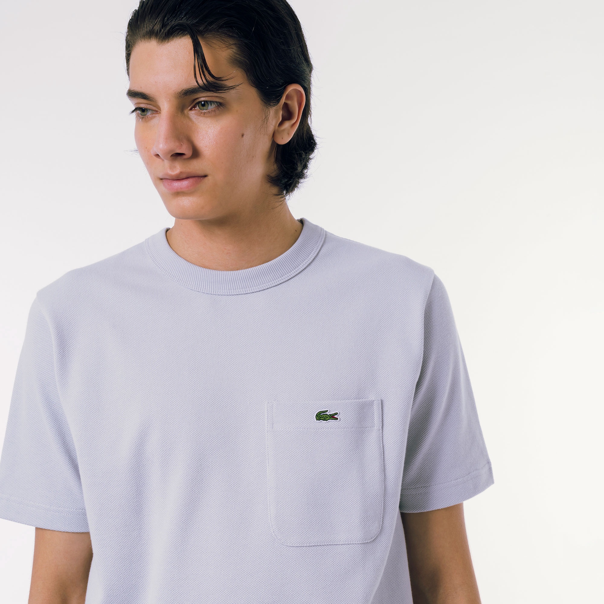 鹿の子地ポケット半袖Tシャツ