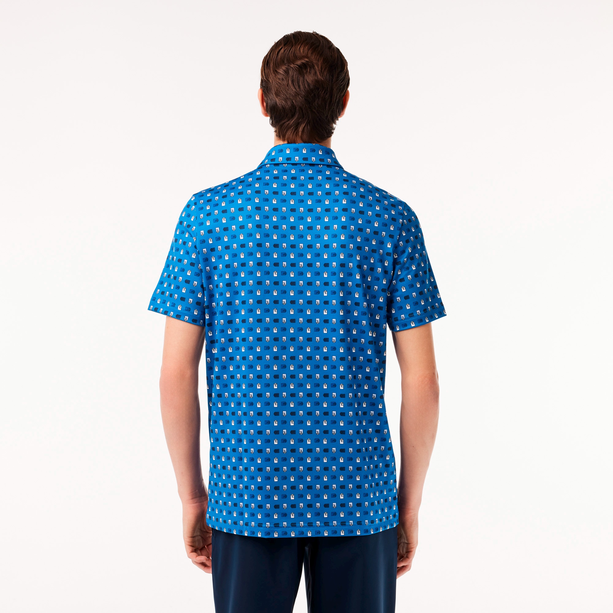 ミニマム総柄プリントゴルフポロシャツ