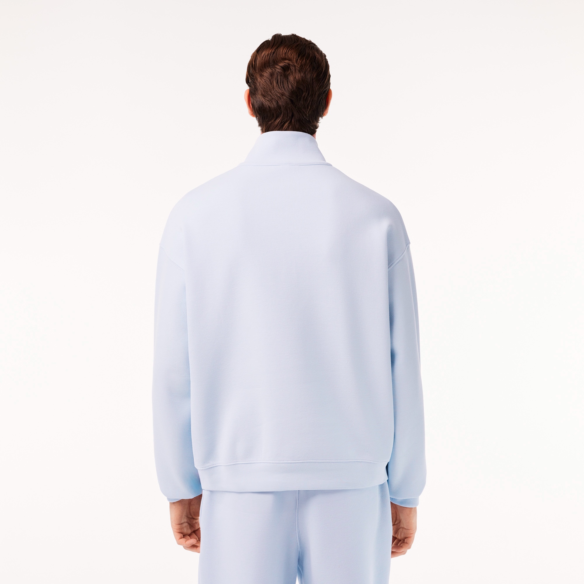 ダブルフェイス鹿の子ハーフジップジャケット