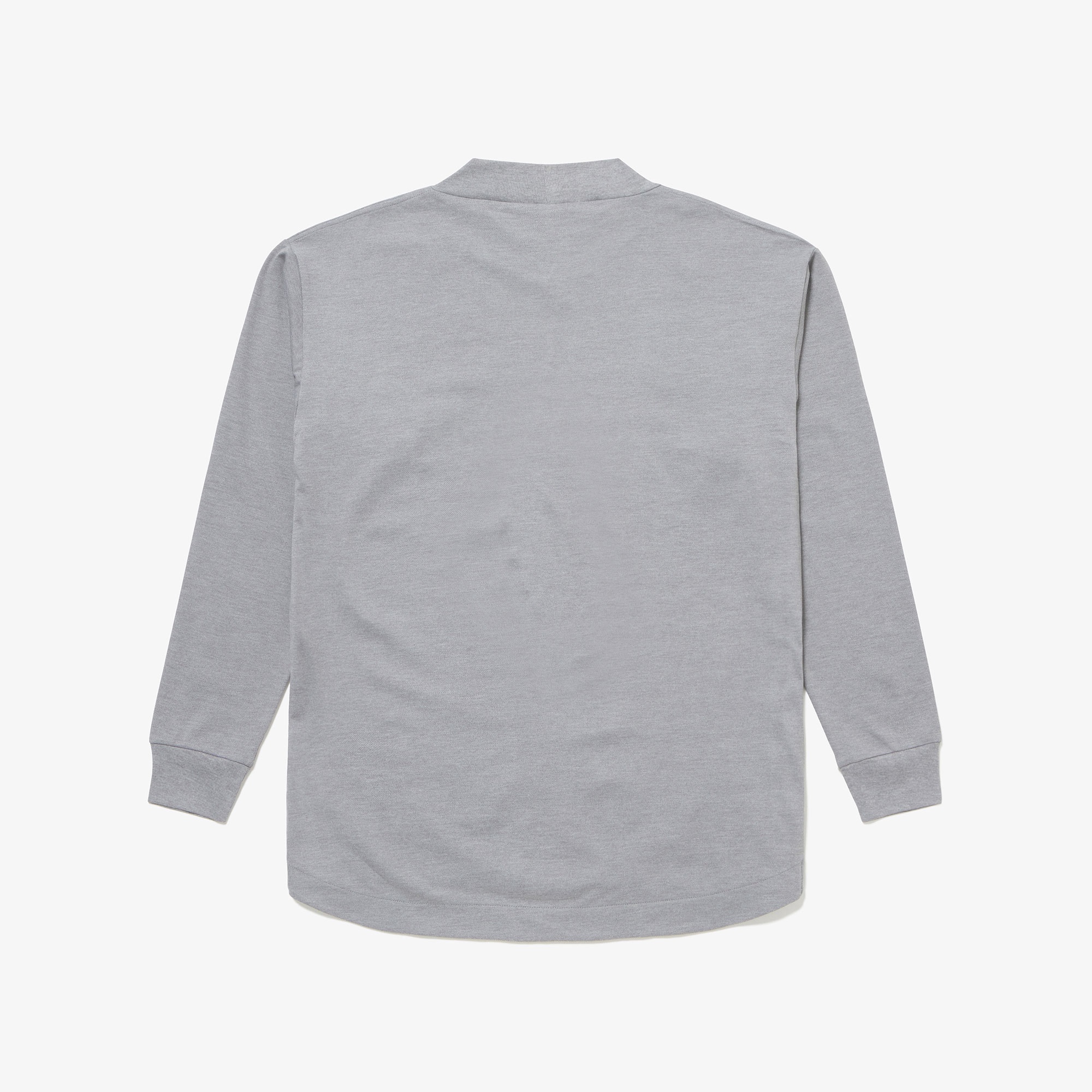 鹿の子地モックネックTシャツ