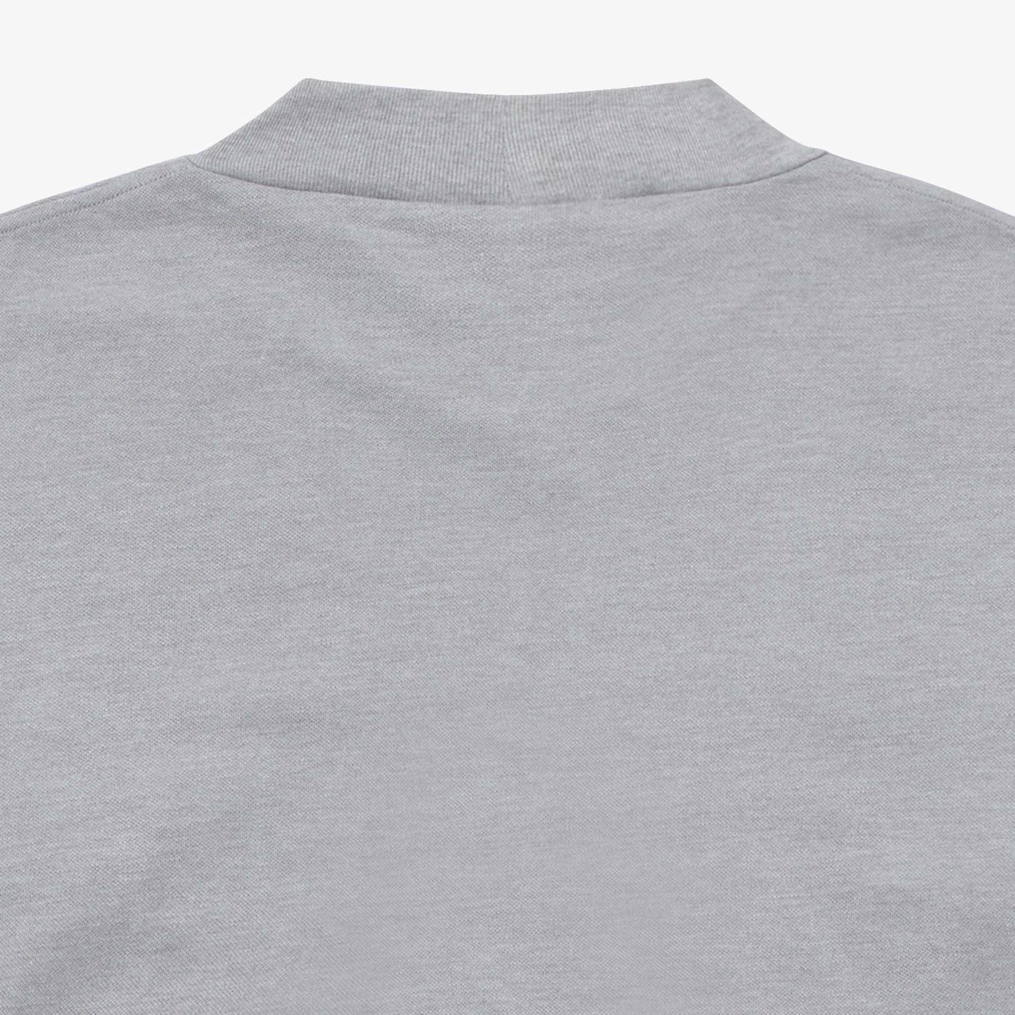 鹿の子地モックネックTシャツ