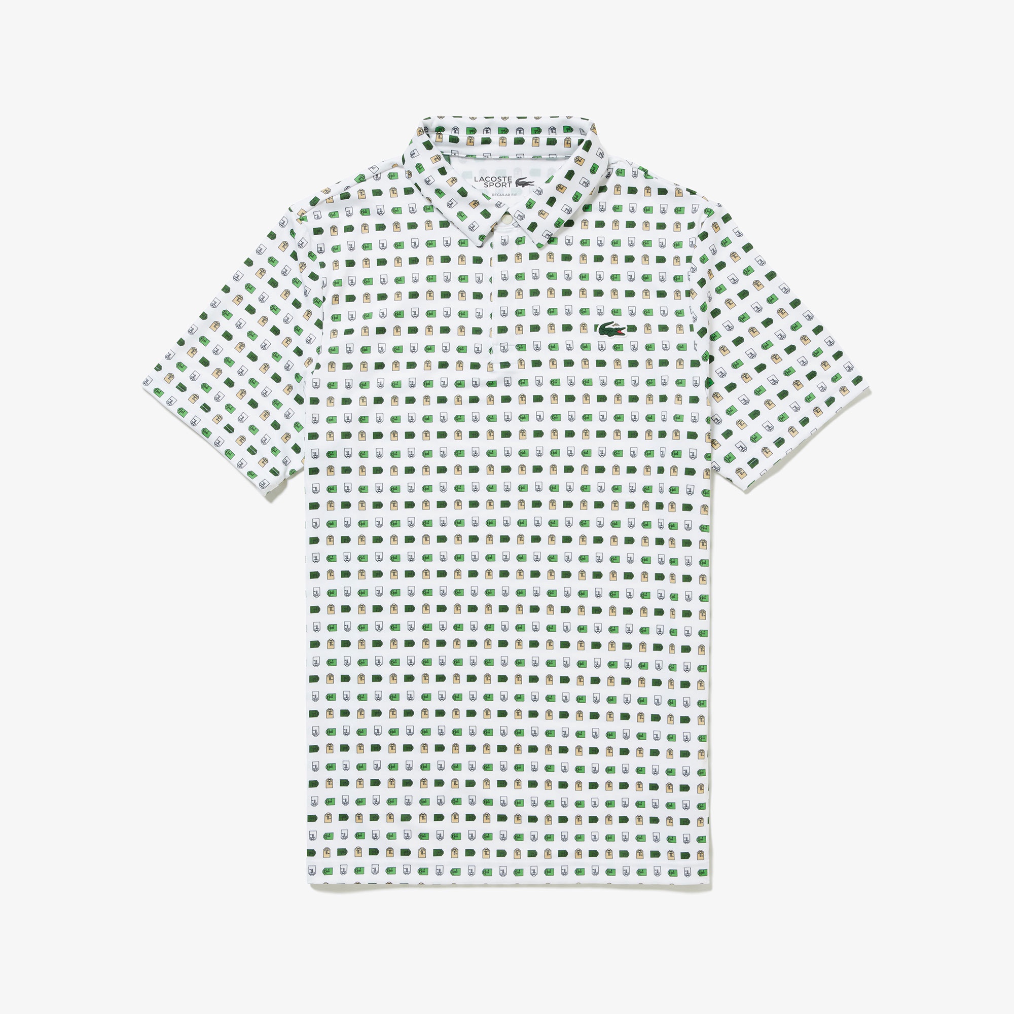 ミニマム総柄プリントゴルフポロシャツ