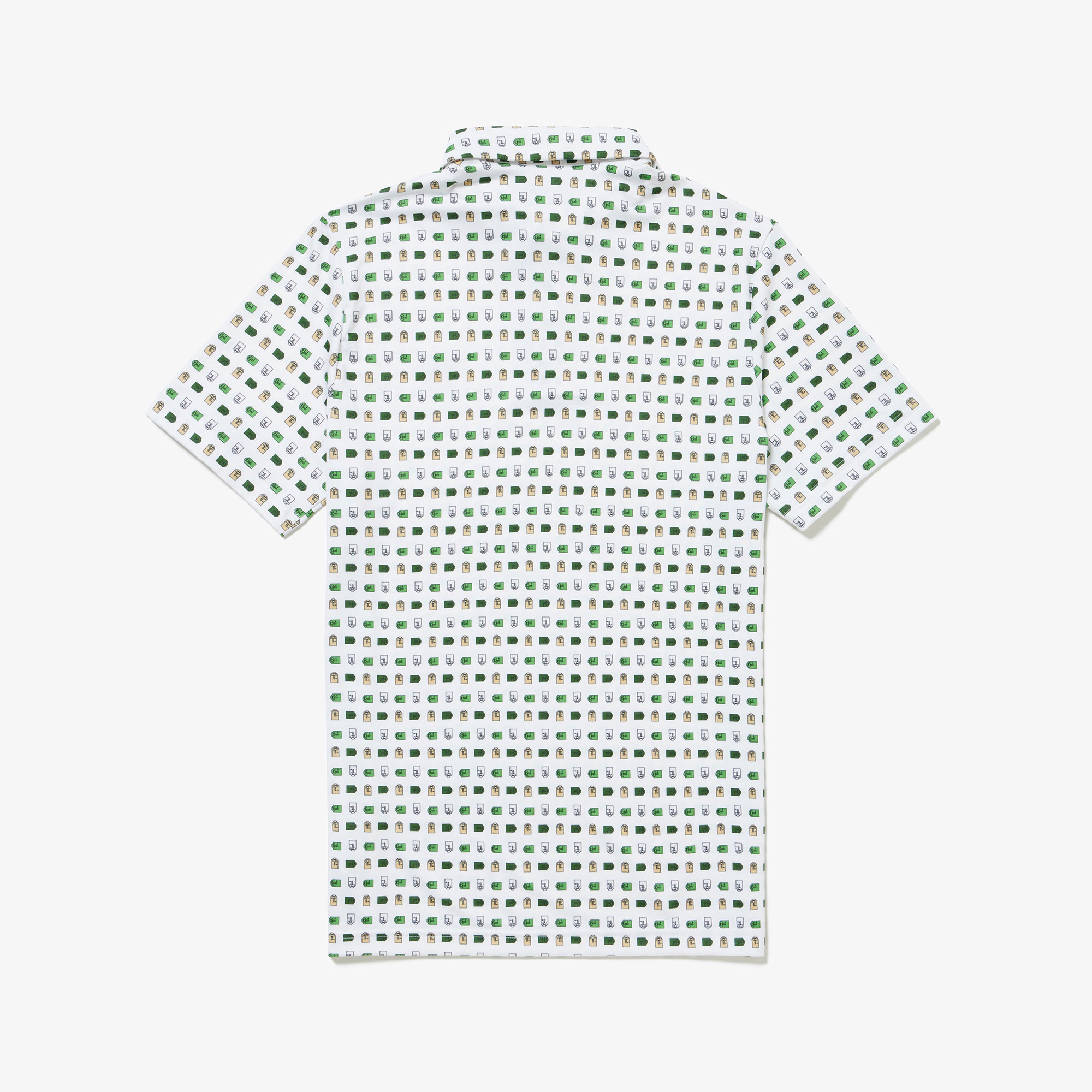 ミニマム総柄プリントゴルフポロシャツ