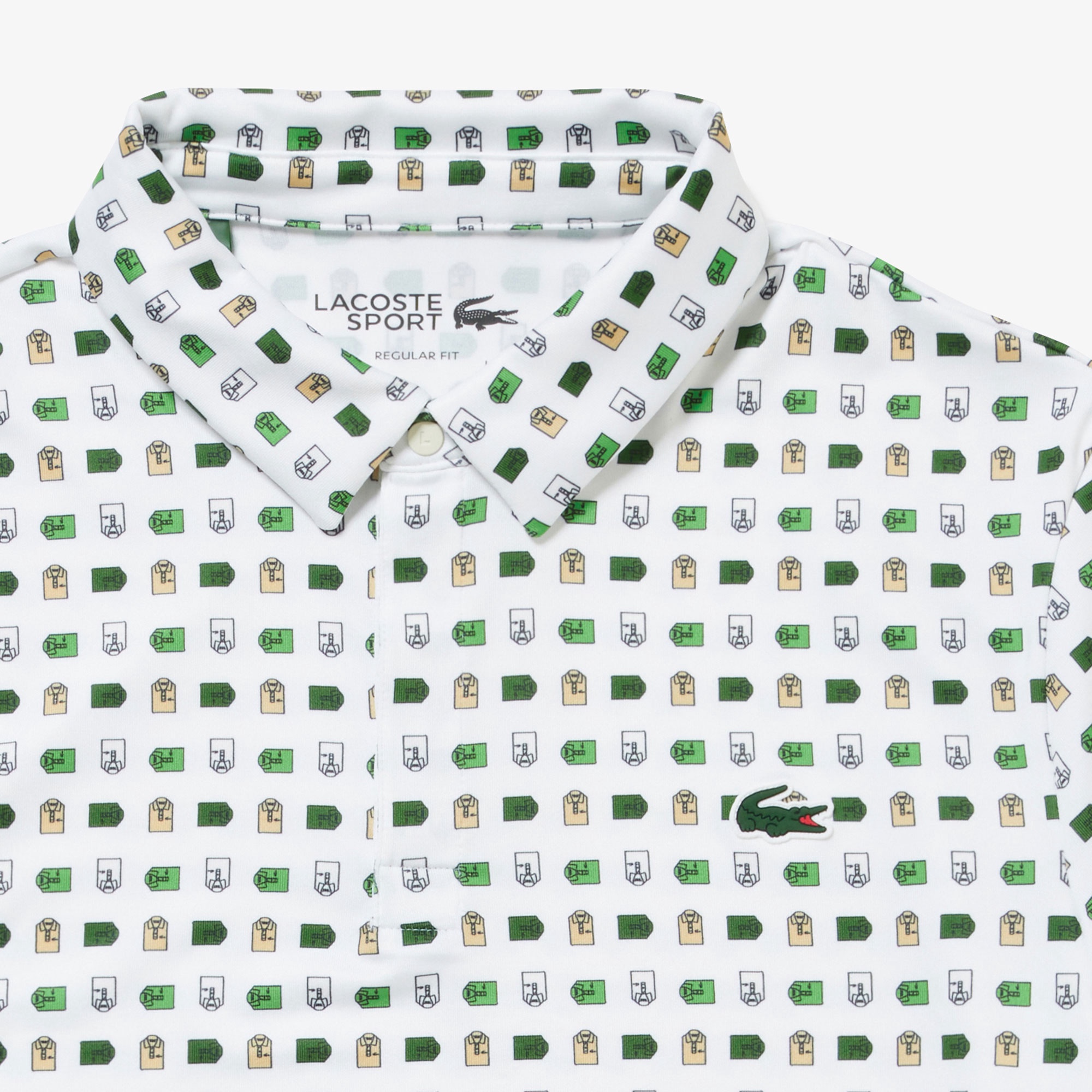 ミニマム総柄プリントゴルフポロシャツ