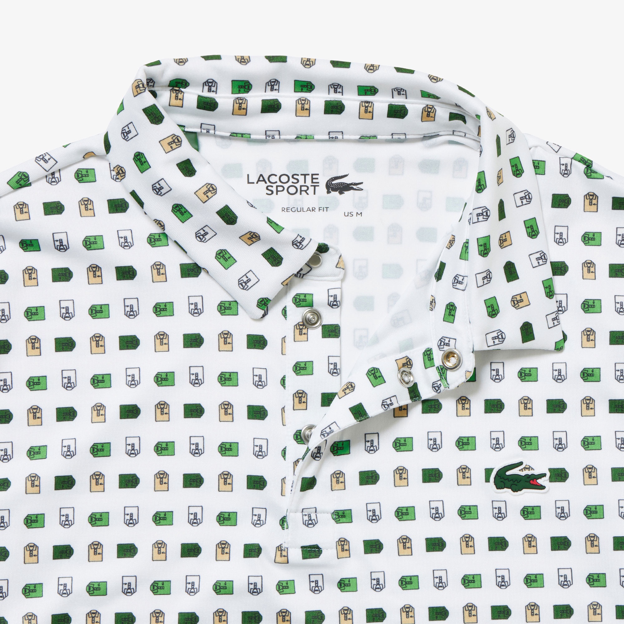 ミニマム総柄プリントゴルフポロシャツ