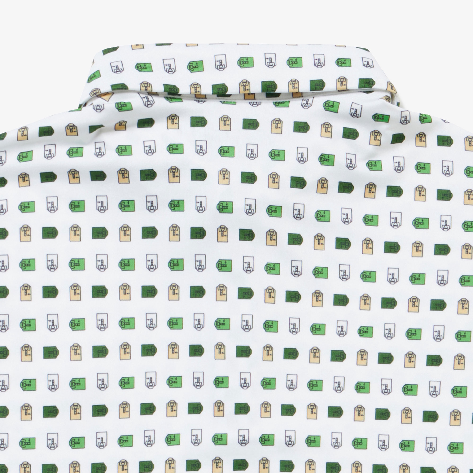 ミニマム総柄プリントゴルフポロシャツ