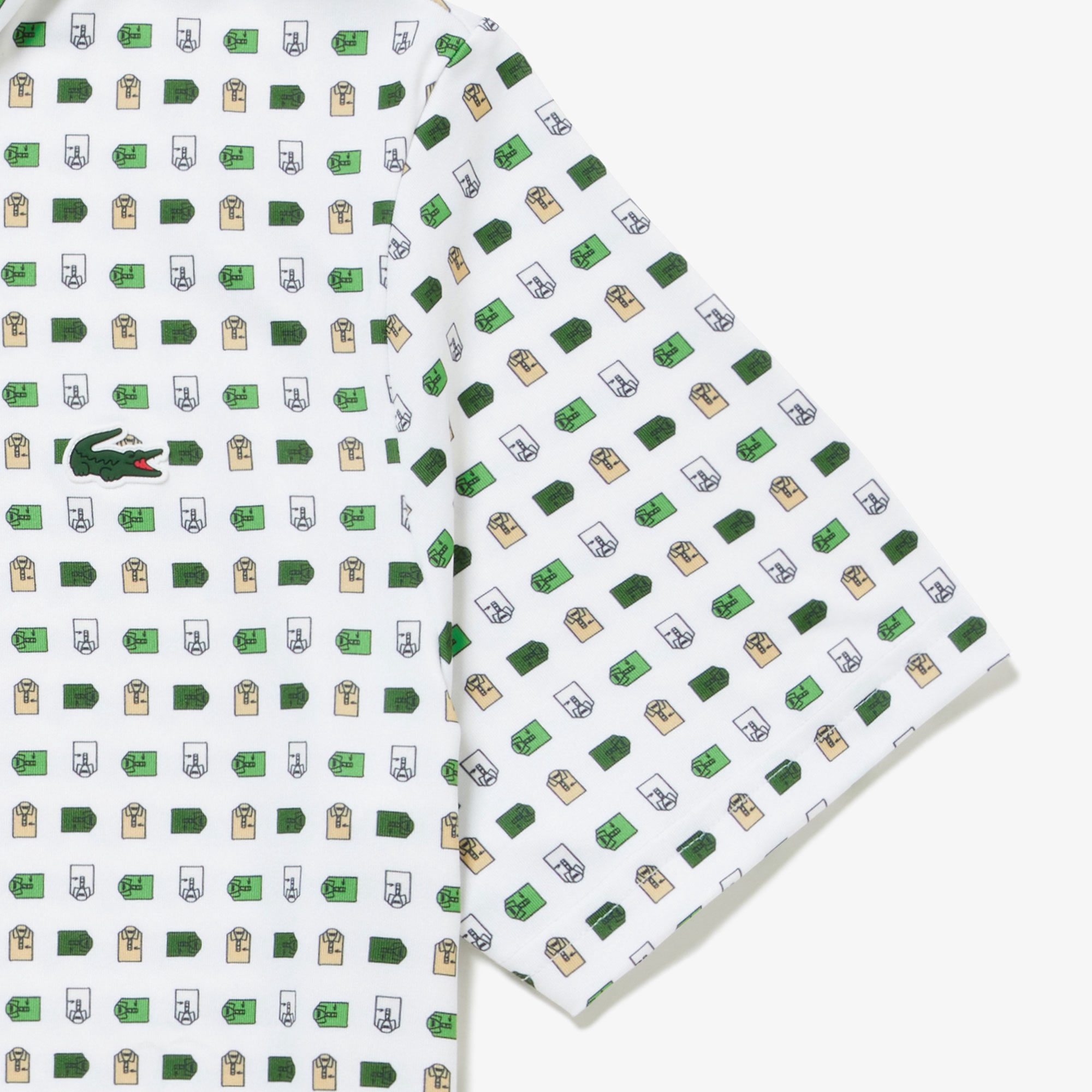 ミニマム総柄プリントゴルフポロシャツ