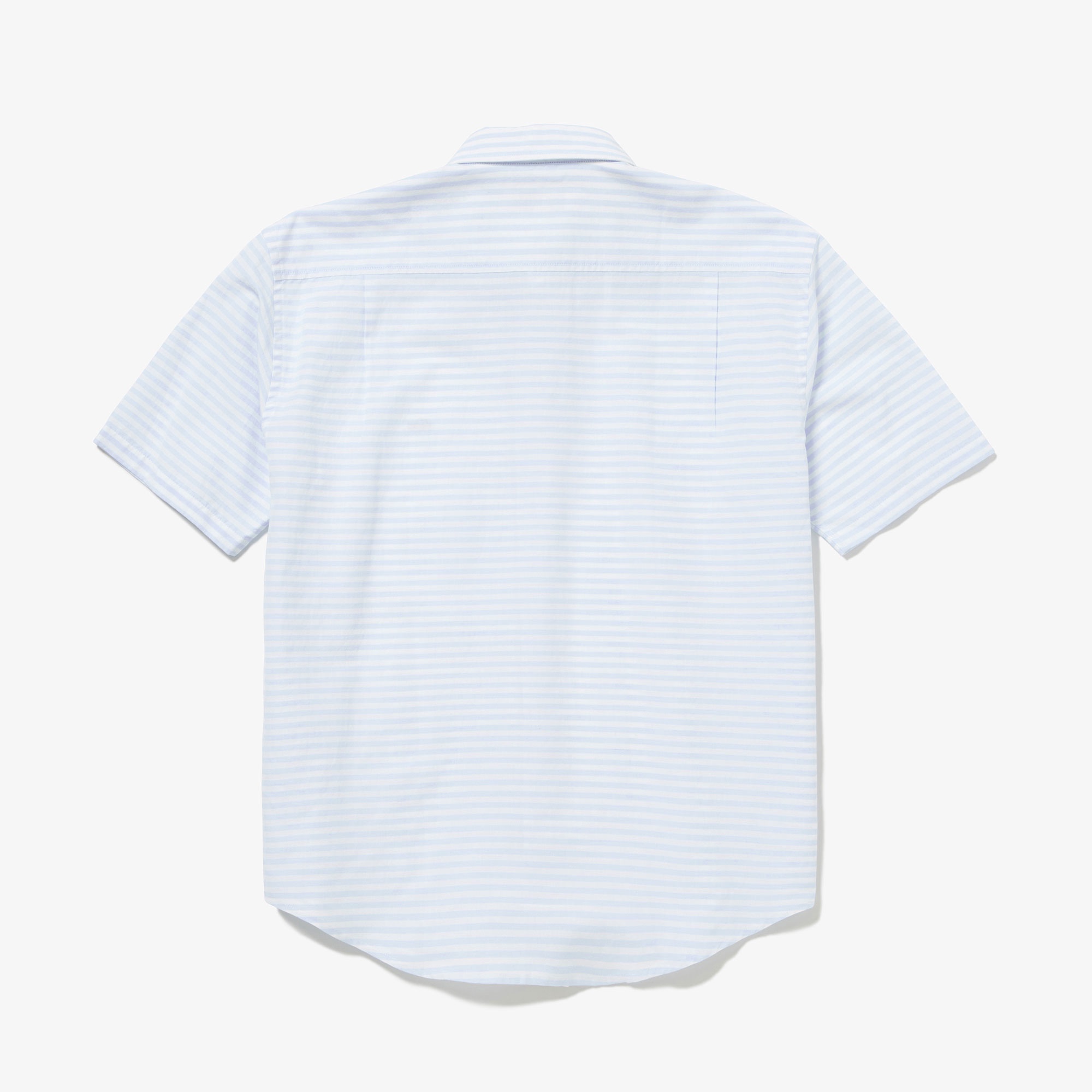 コットンリネンボーダーシャツ