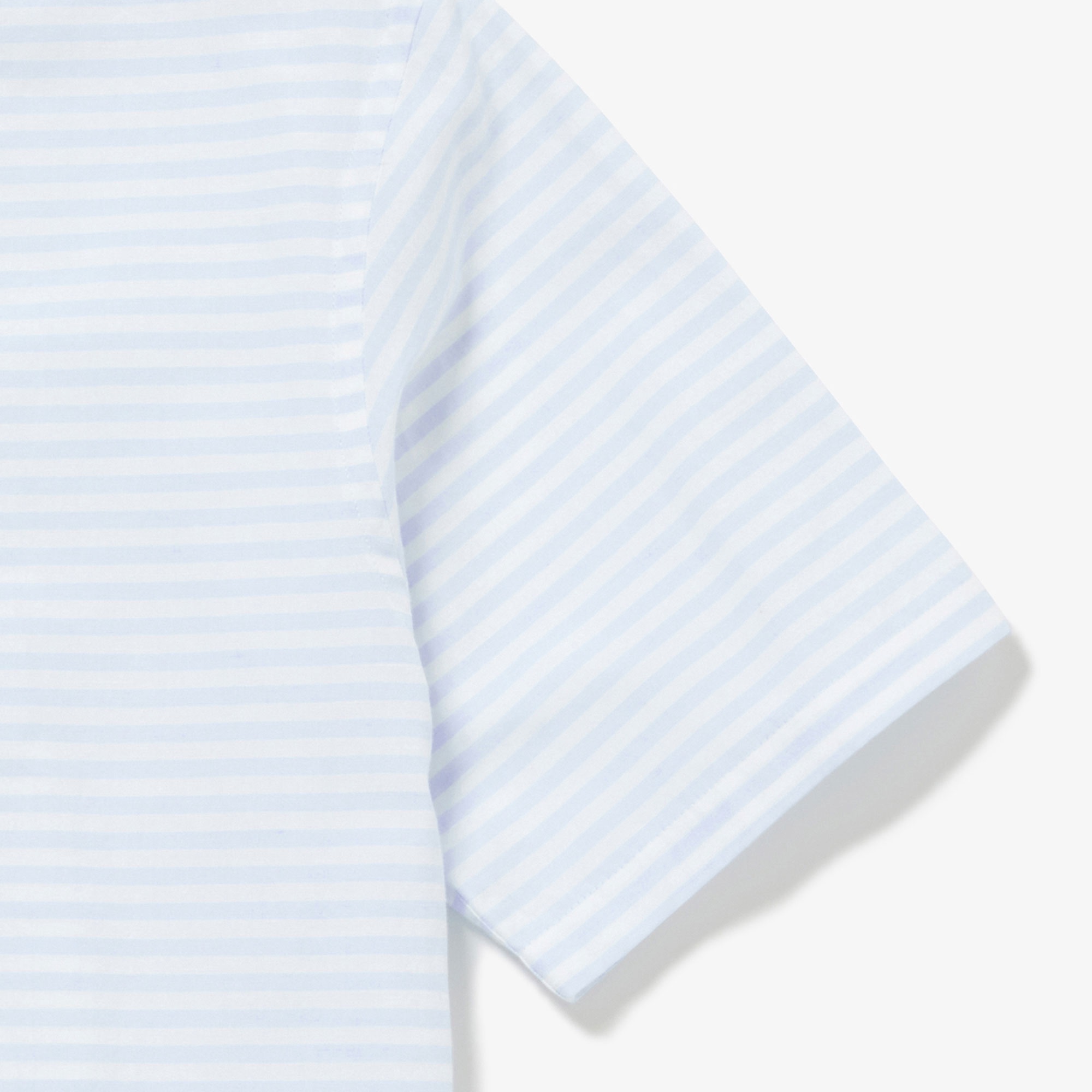 コットンリネンボーダーシャツ