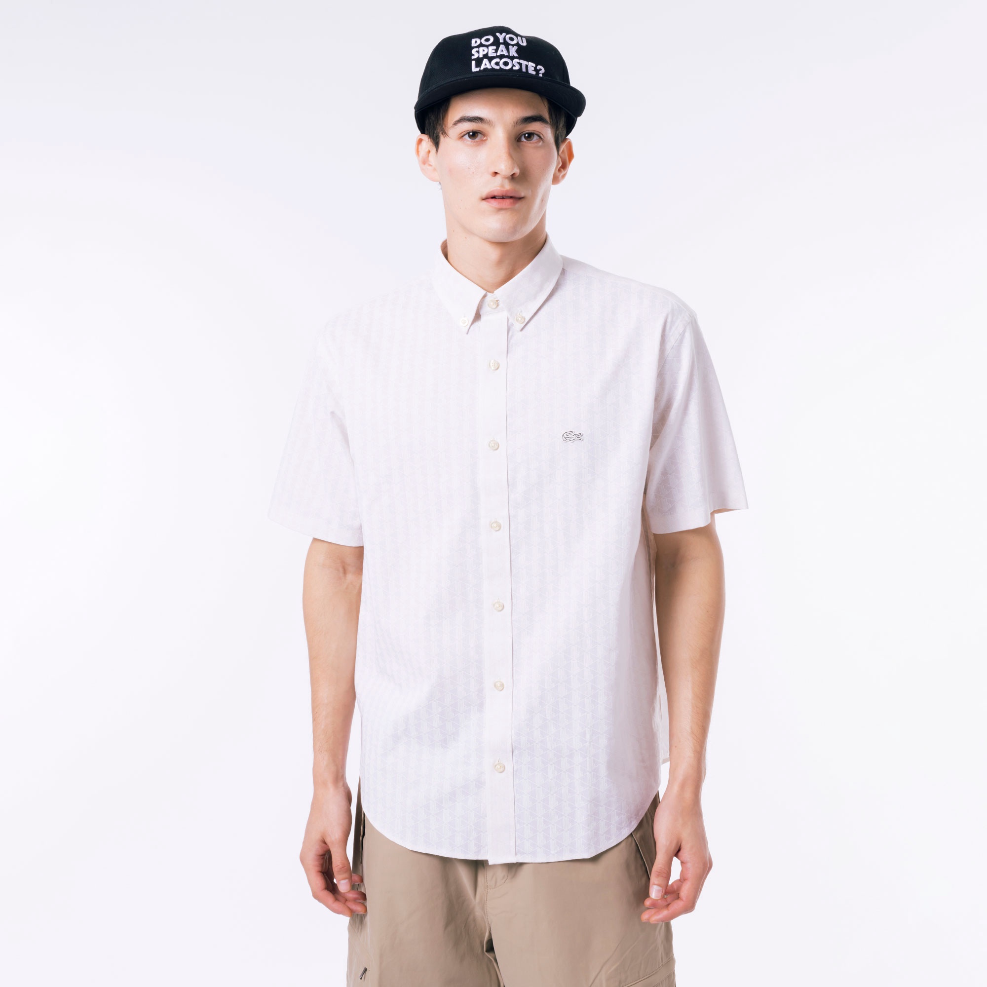 プリントジャカードシャンブレーオックスフォードシャツ