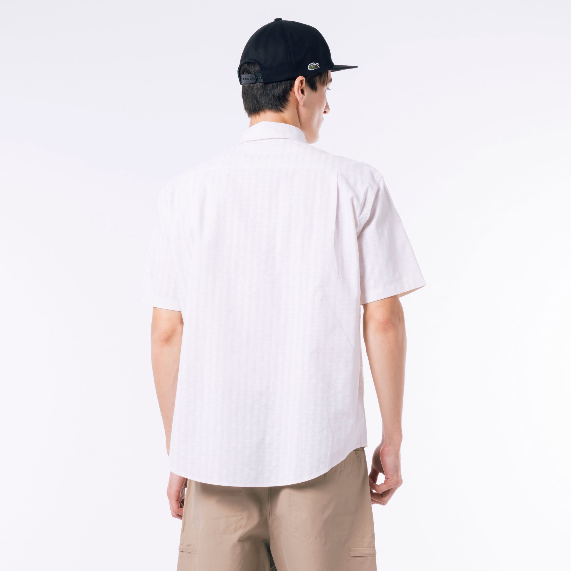 プリントジャカードシャンブレーオックスフォードシャツ