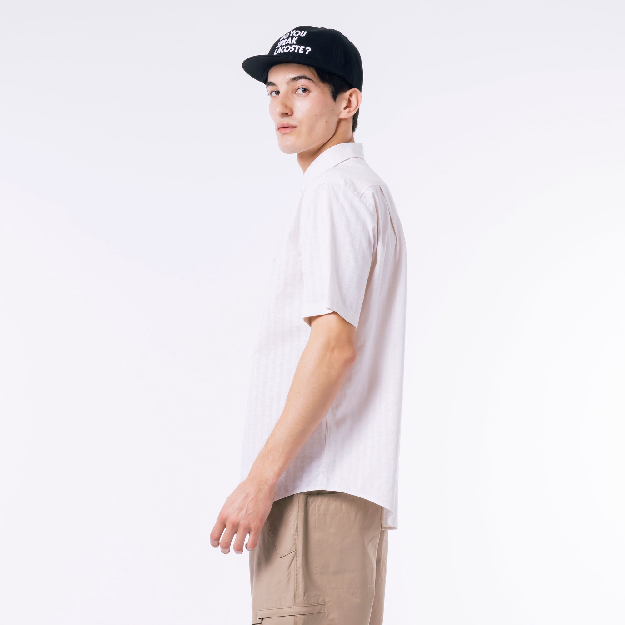 プリントジャカードシャンブレーオックスフォードシャツ