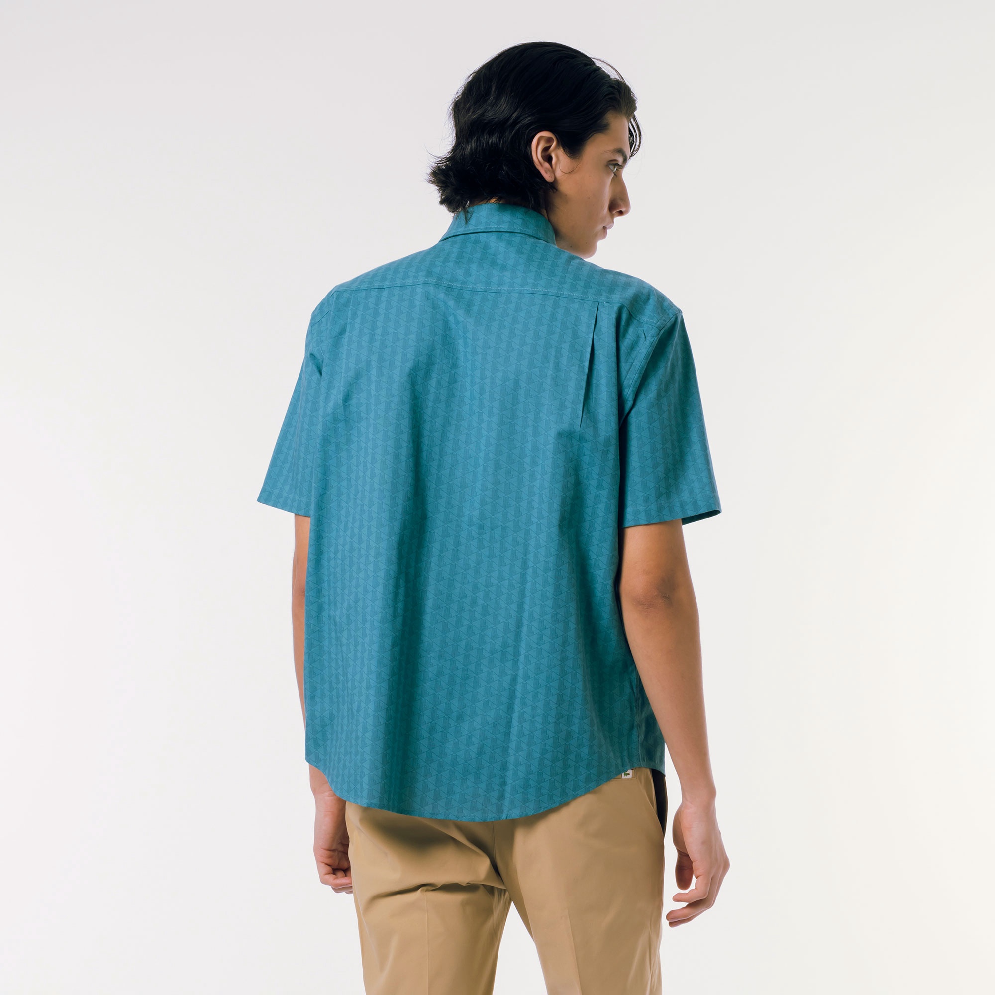 プリントジャカードシャンブレーオックスフォードシャツ