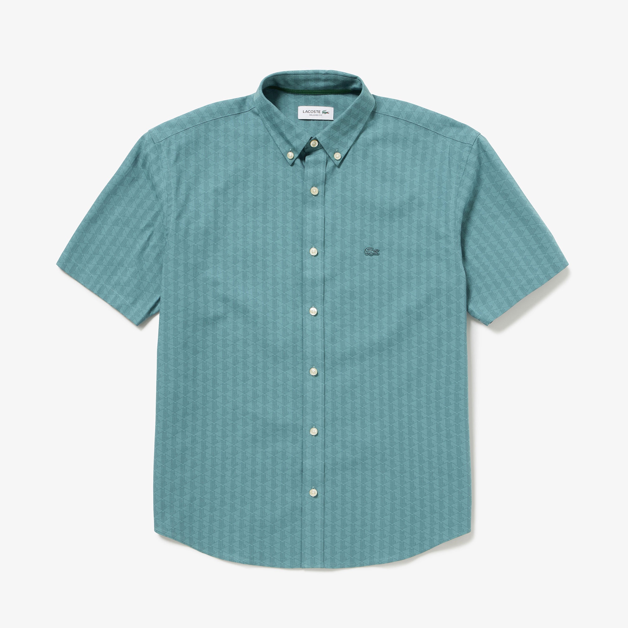 プリントジャカードシャンブレーオックスフォードシャツ