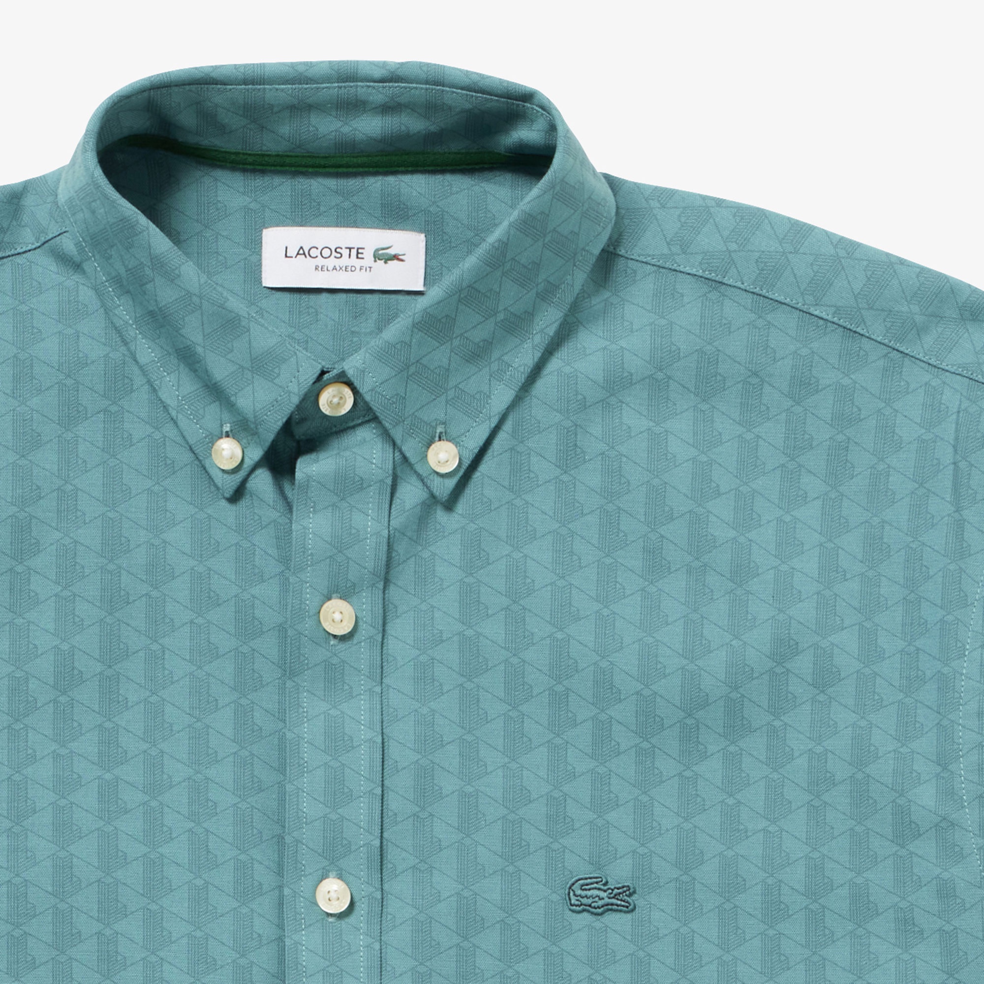 プリントジャカードシャンブレーオックスフォードシャツ