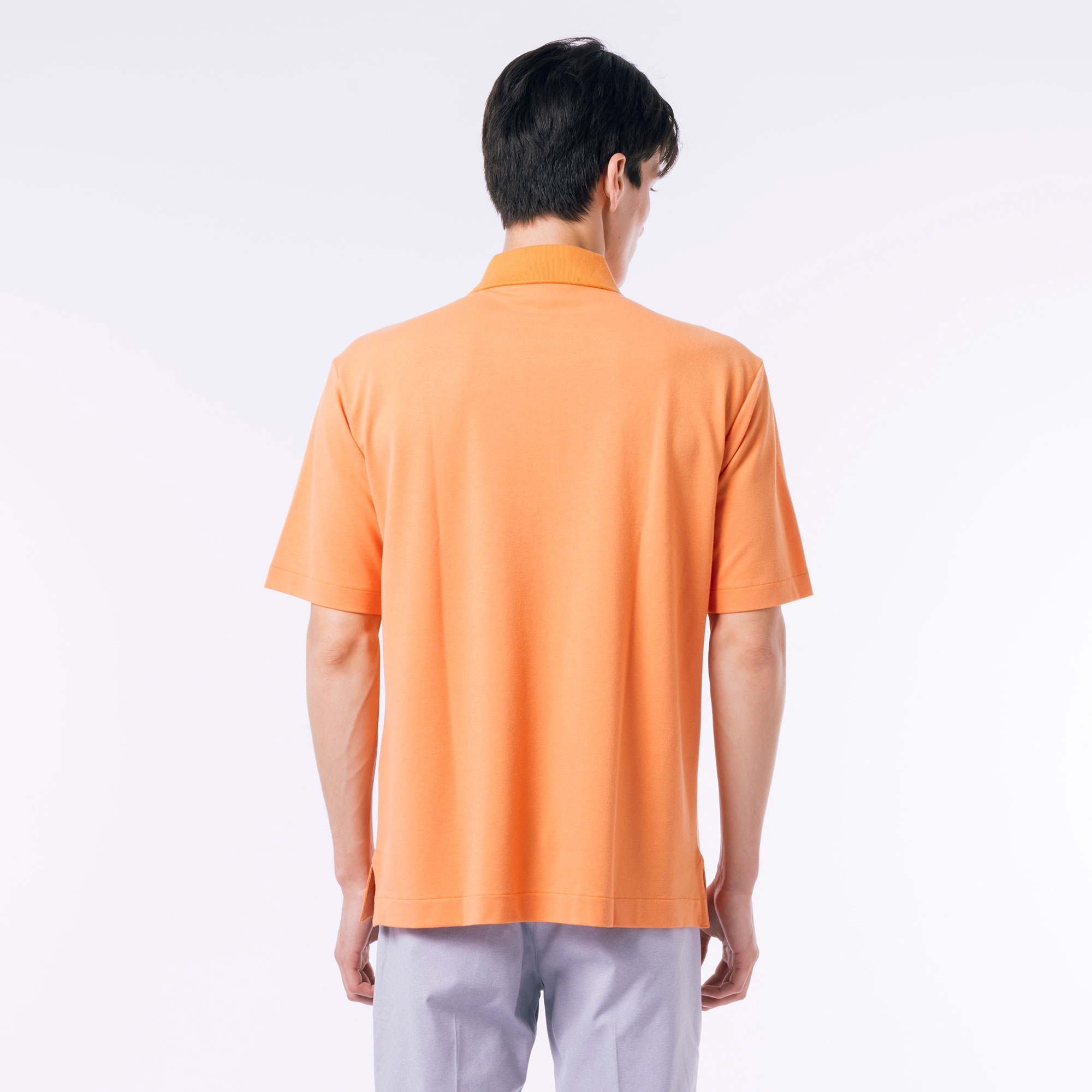 リヨセルブレンドミニマルポロシャツ