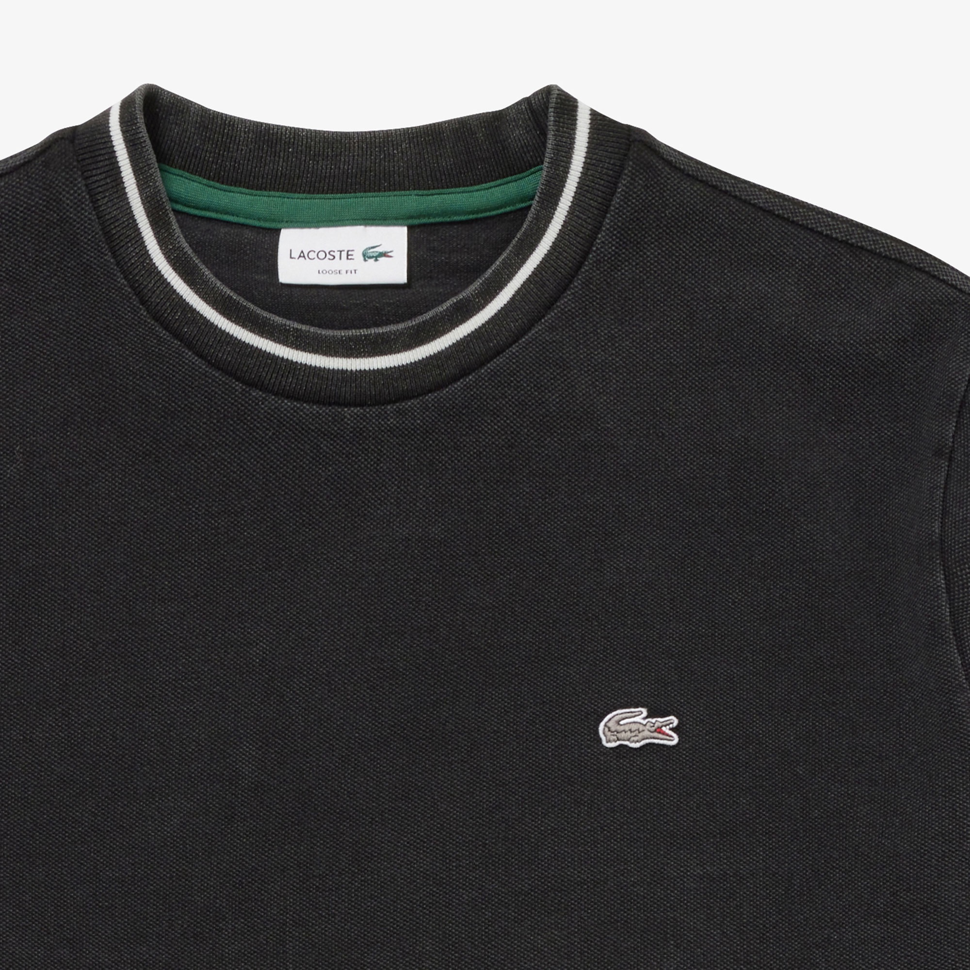 配色リブニットインディゴTシャツ