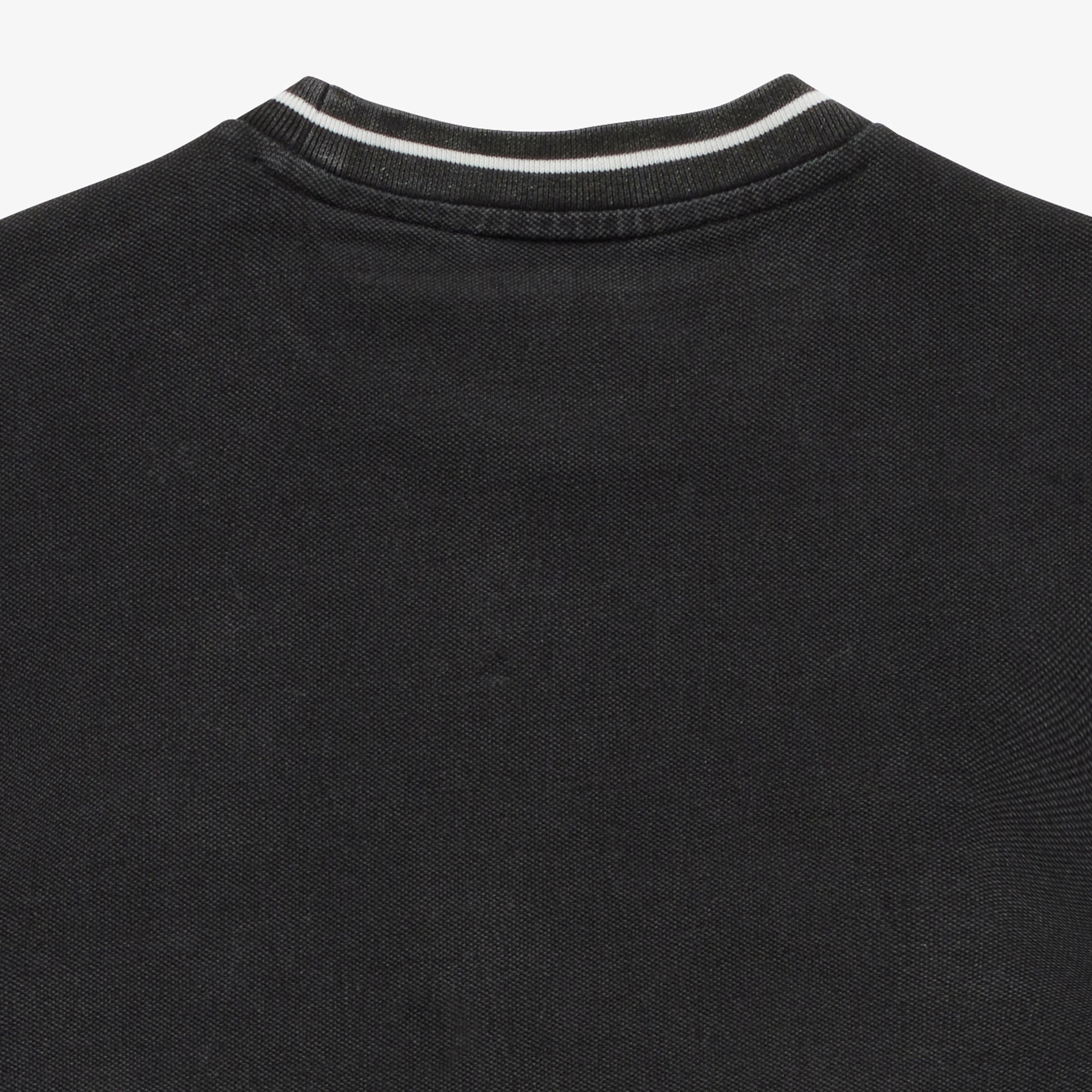 配色リブニットインディゴTシャツ