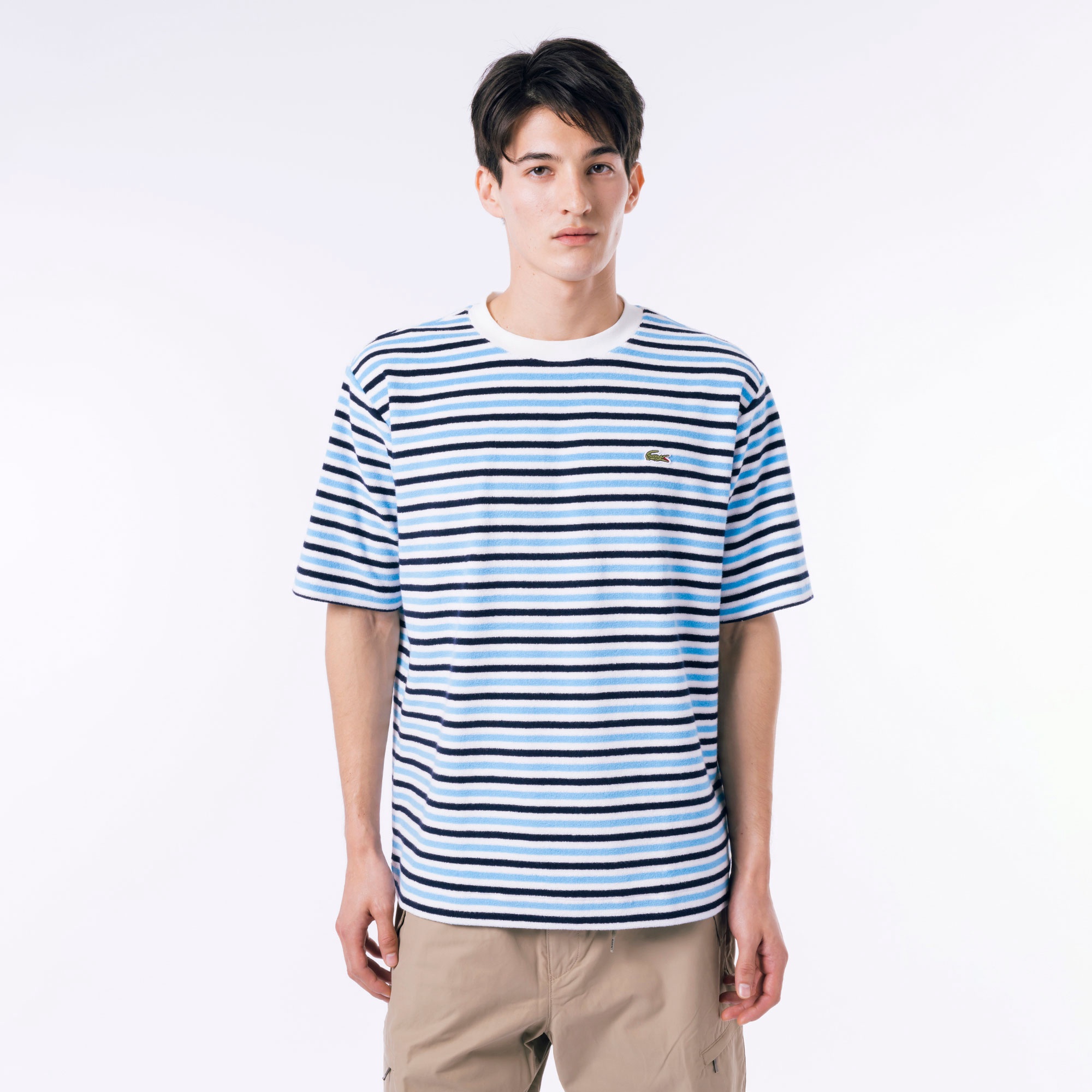 ハイゲージパイル地ボーダーTシャツ