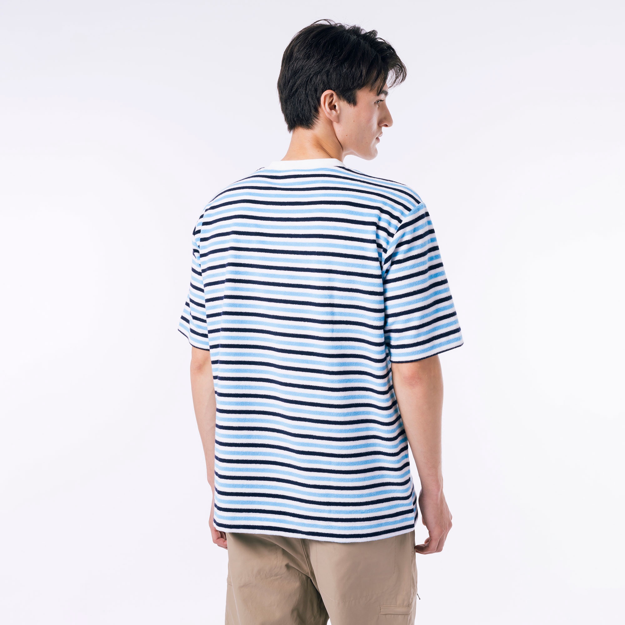 ハイゲージパイル地ボーダーTシャツ