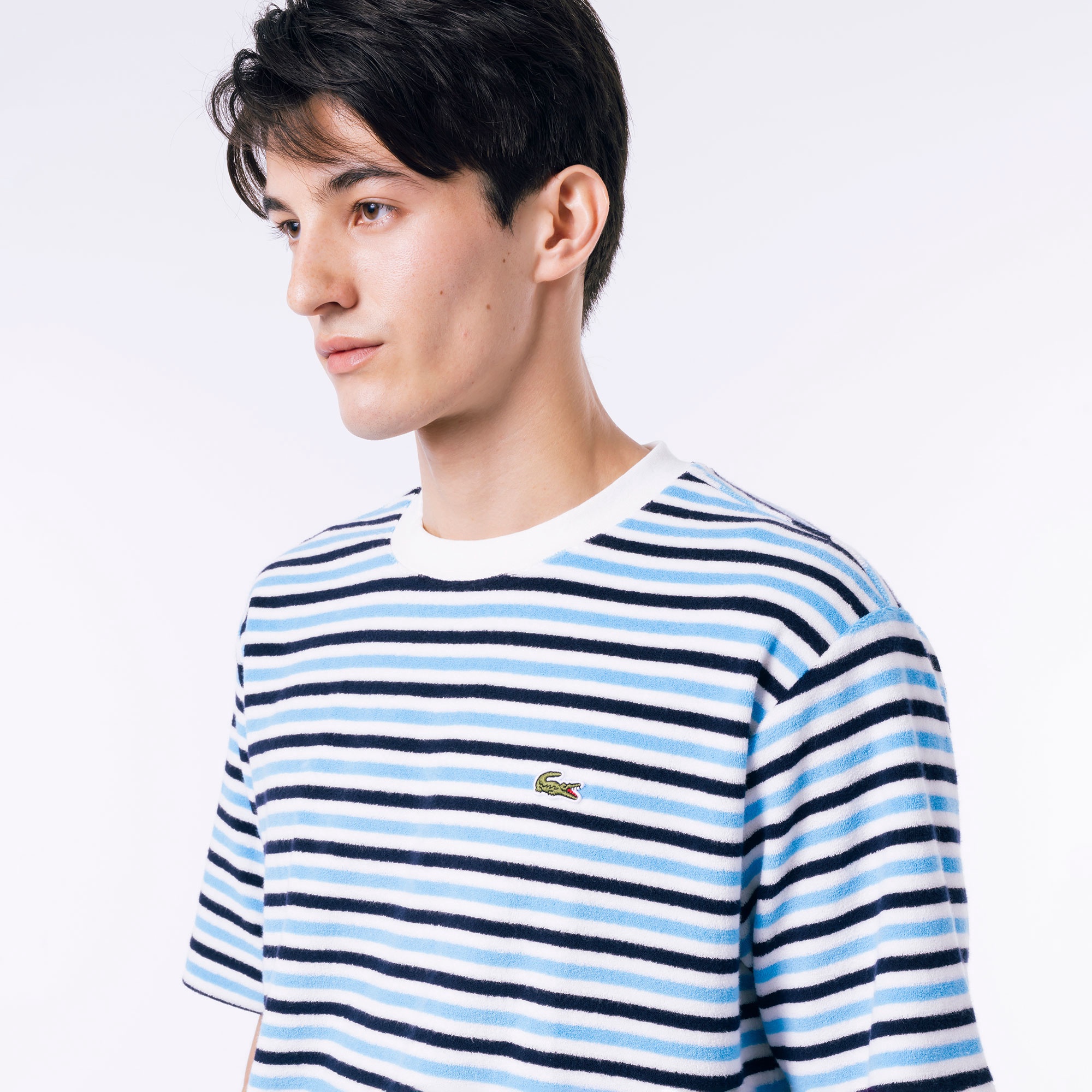 ハイゲージパイル地ボーダーTシャツ