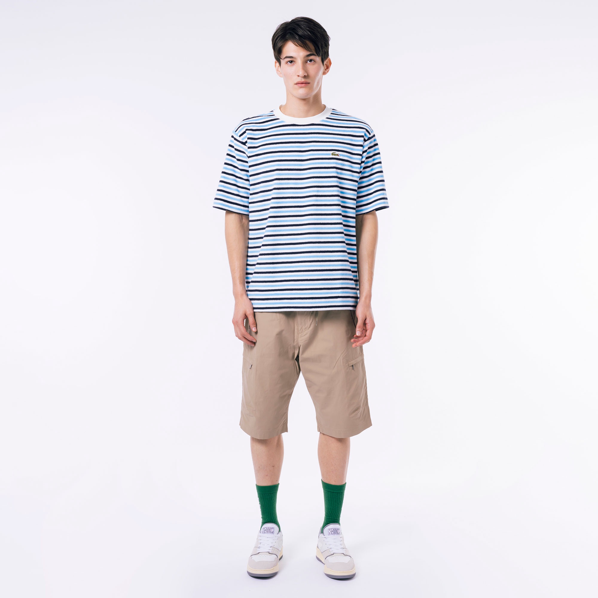 ハイゲージパイル地ボーダーTシャツ