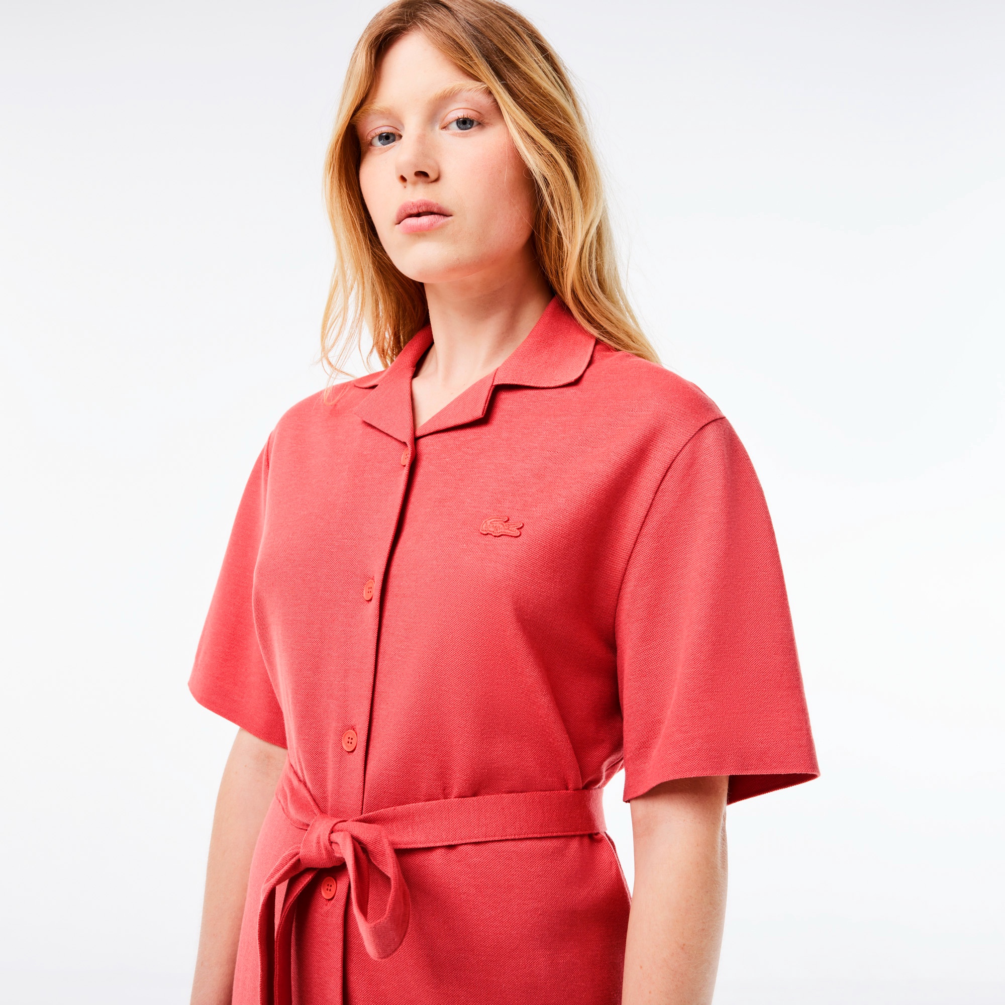 コットンリネンシャツドレス