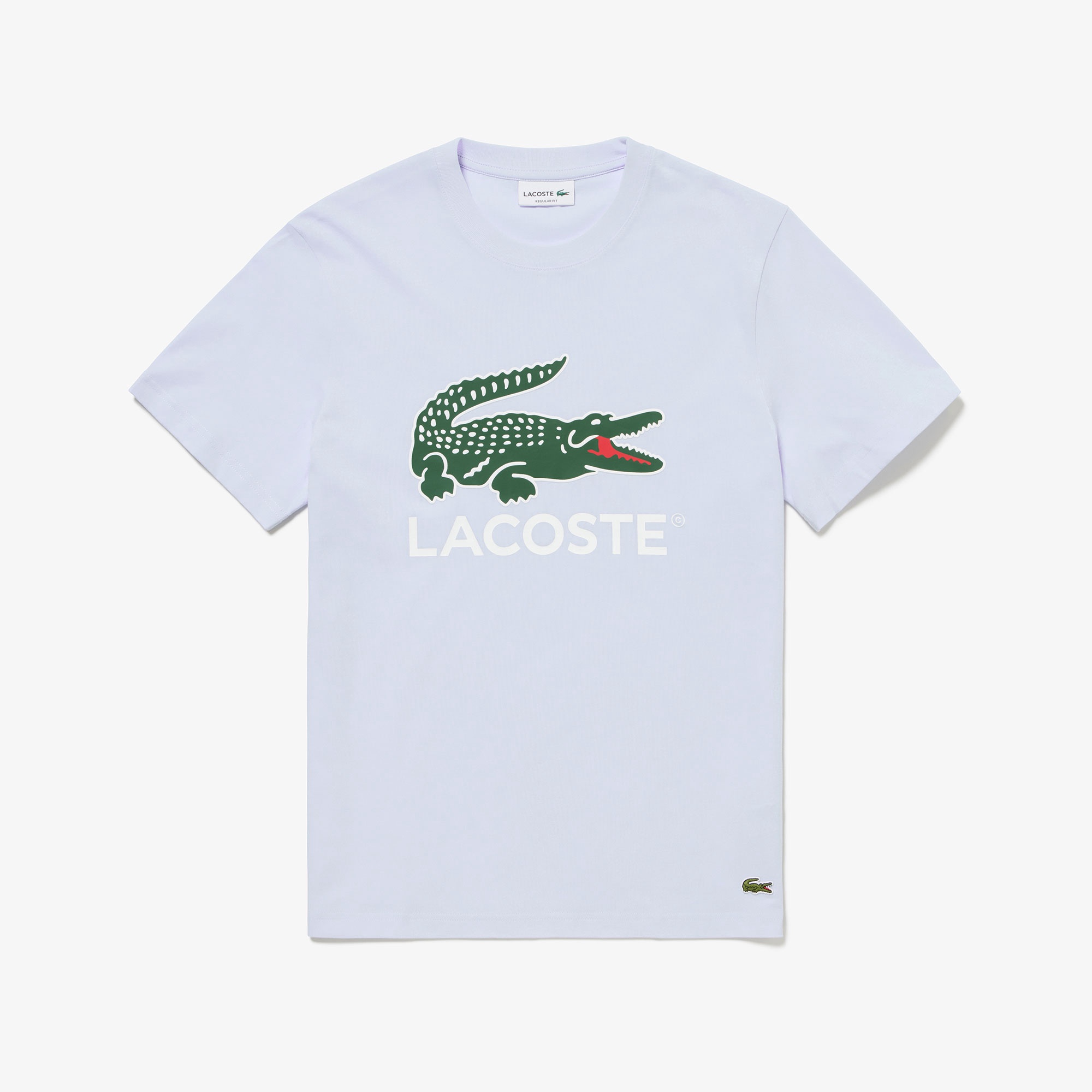 ワニロゴグラフィックプリントTシャツ