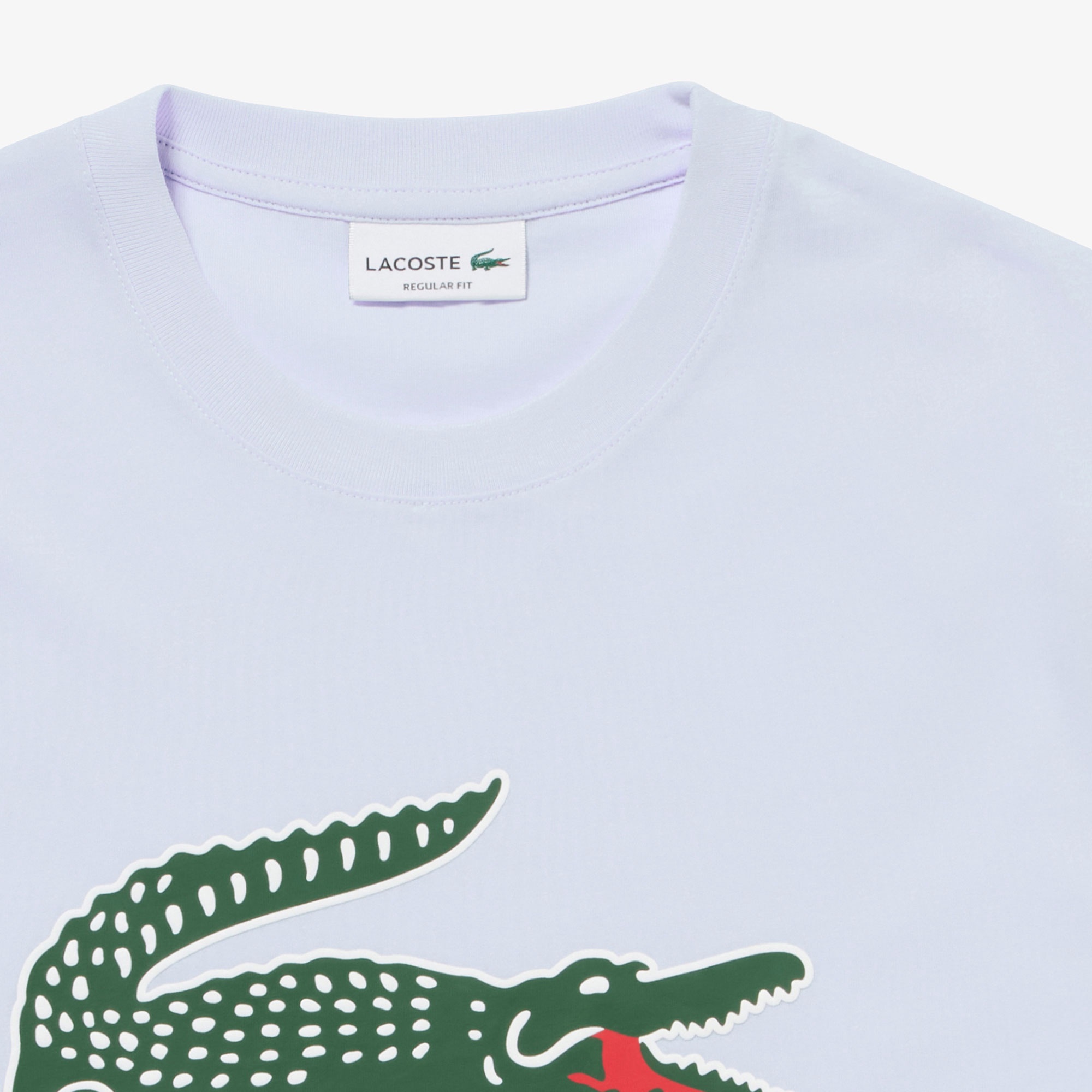 ワニロゴグラフィックプリントTシャツ
