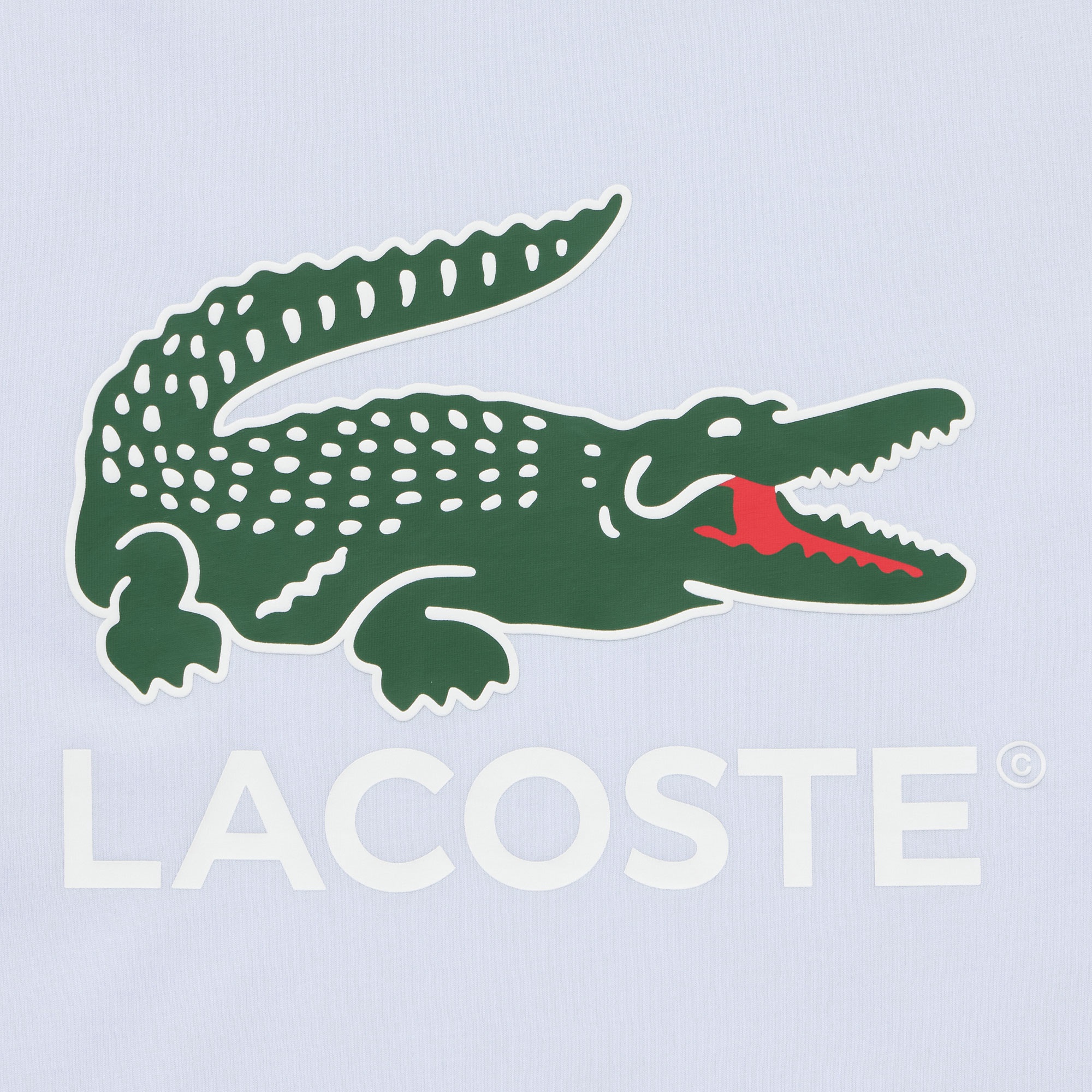 ワニロゴグラフィックプリントTシャツ