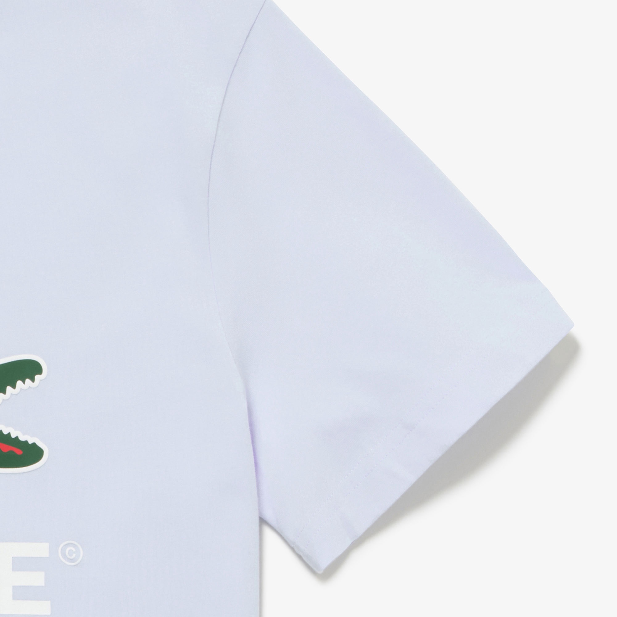 ワニロゴグラフィックプリントTシャツ