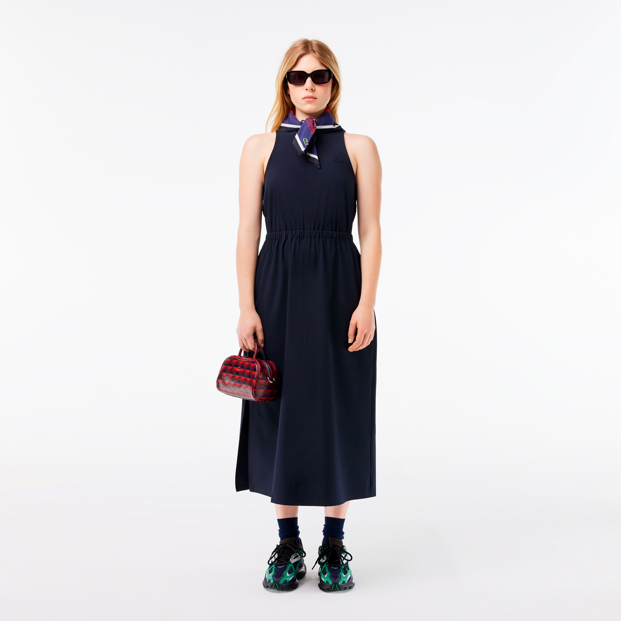 オープンバックロングドレス