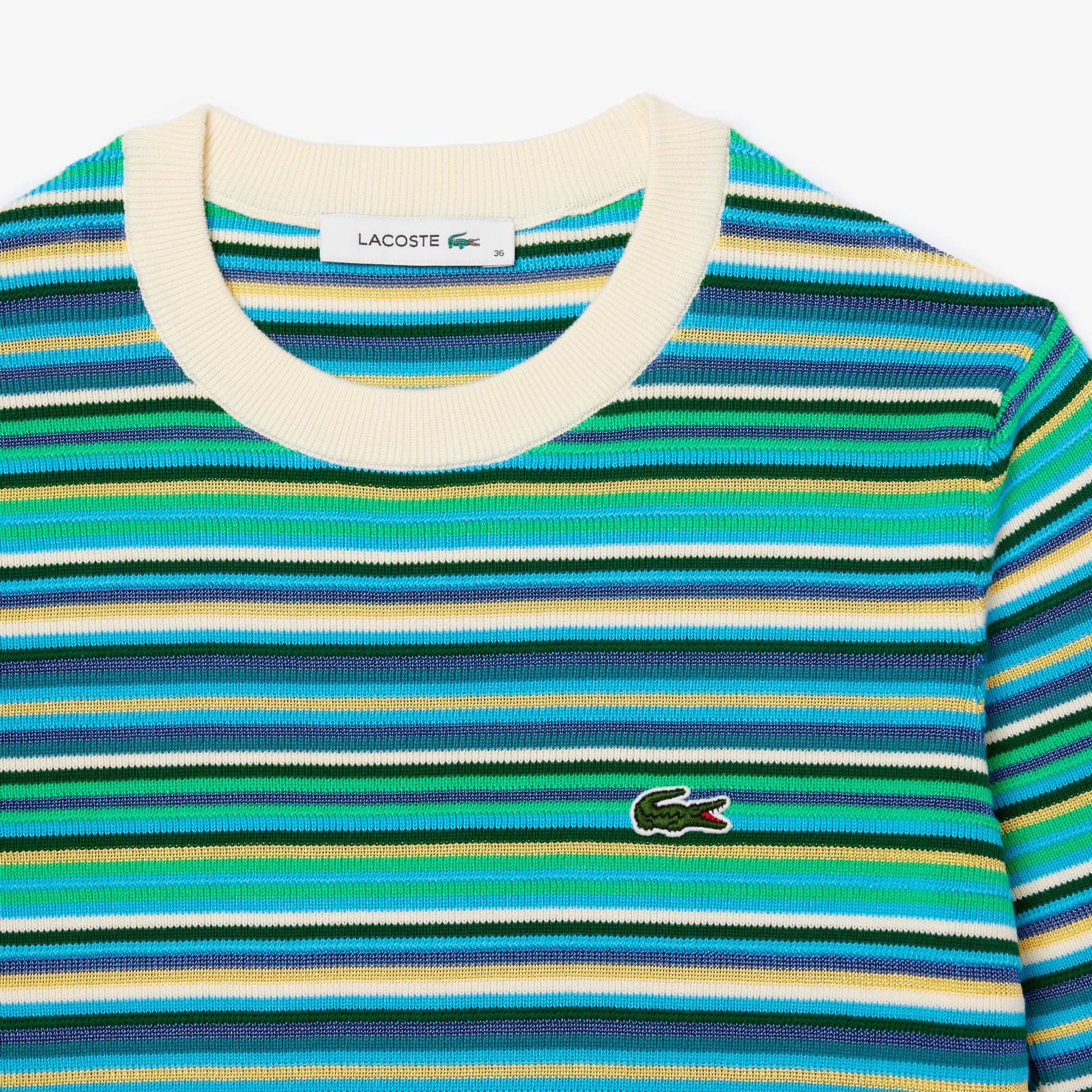 マルチカラーボーダーニットTシャツ