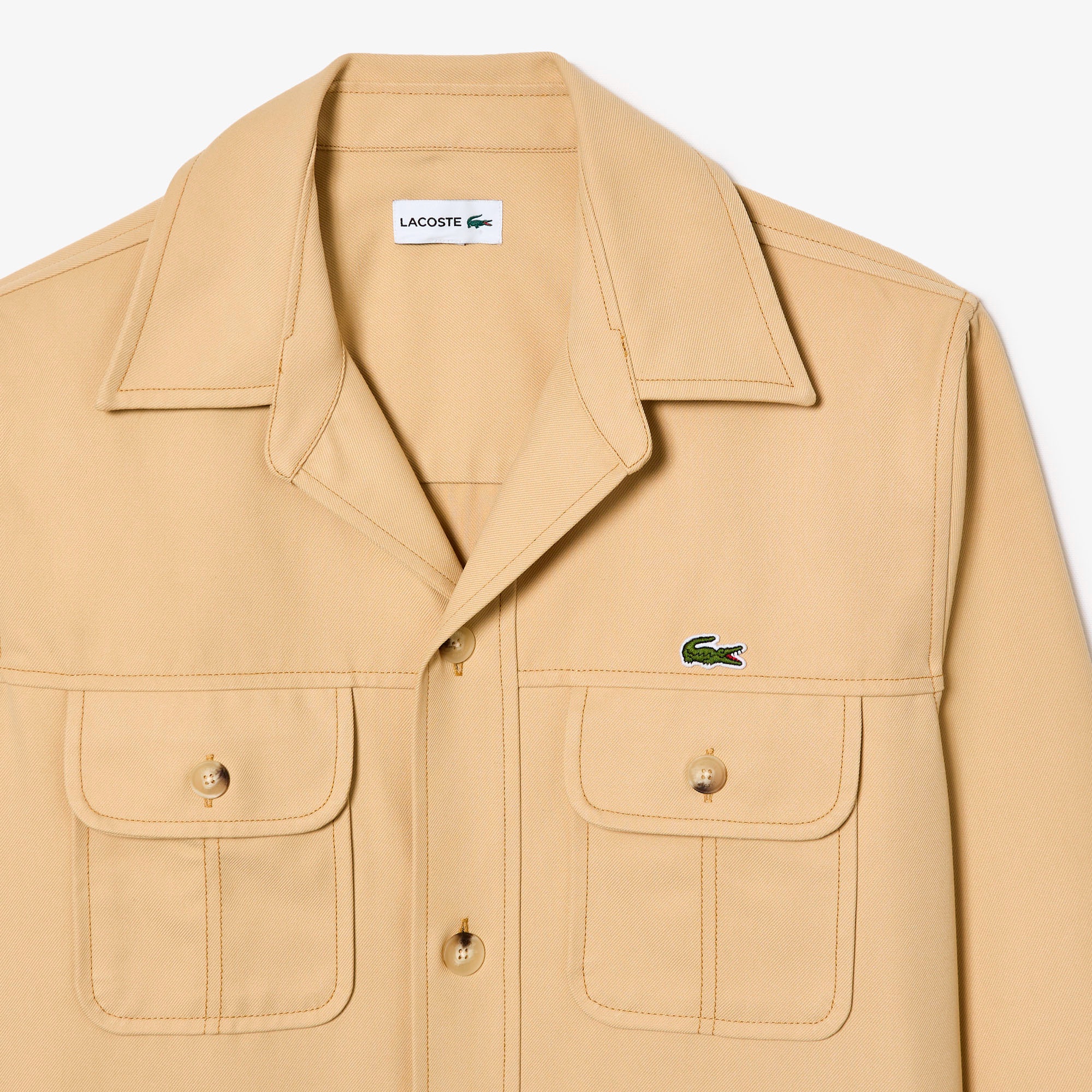 レーヨンブレンドヘビーウェイトミリタリーシャツ