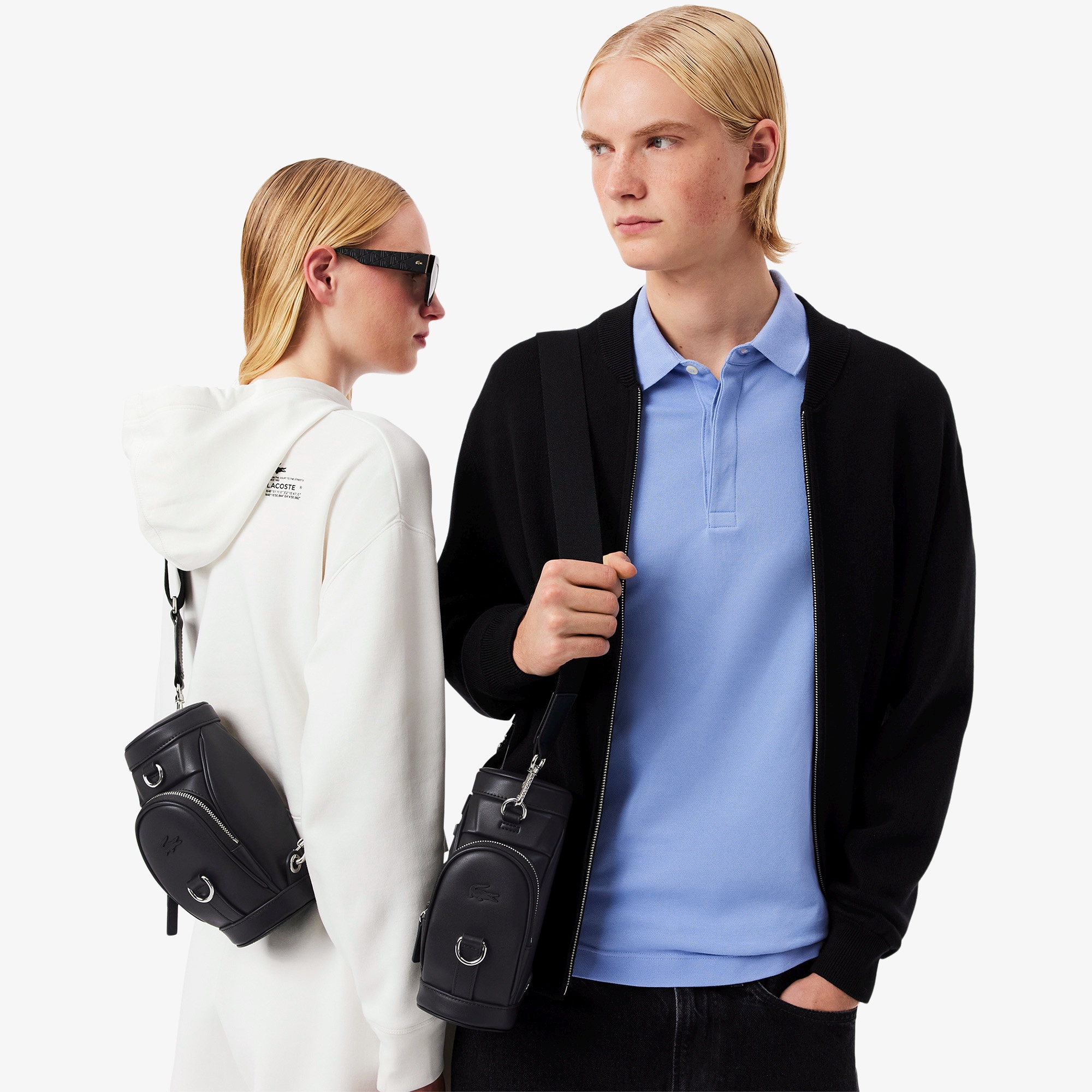 MELDANE ジップポケットボディバッグ