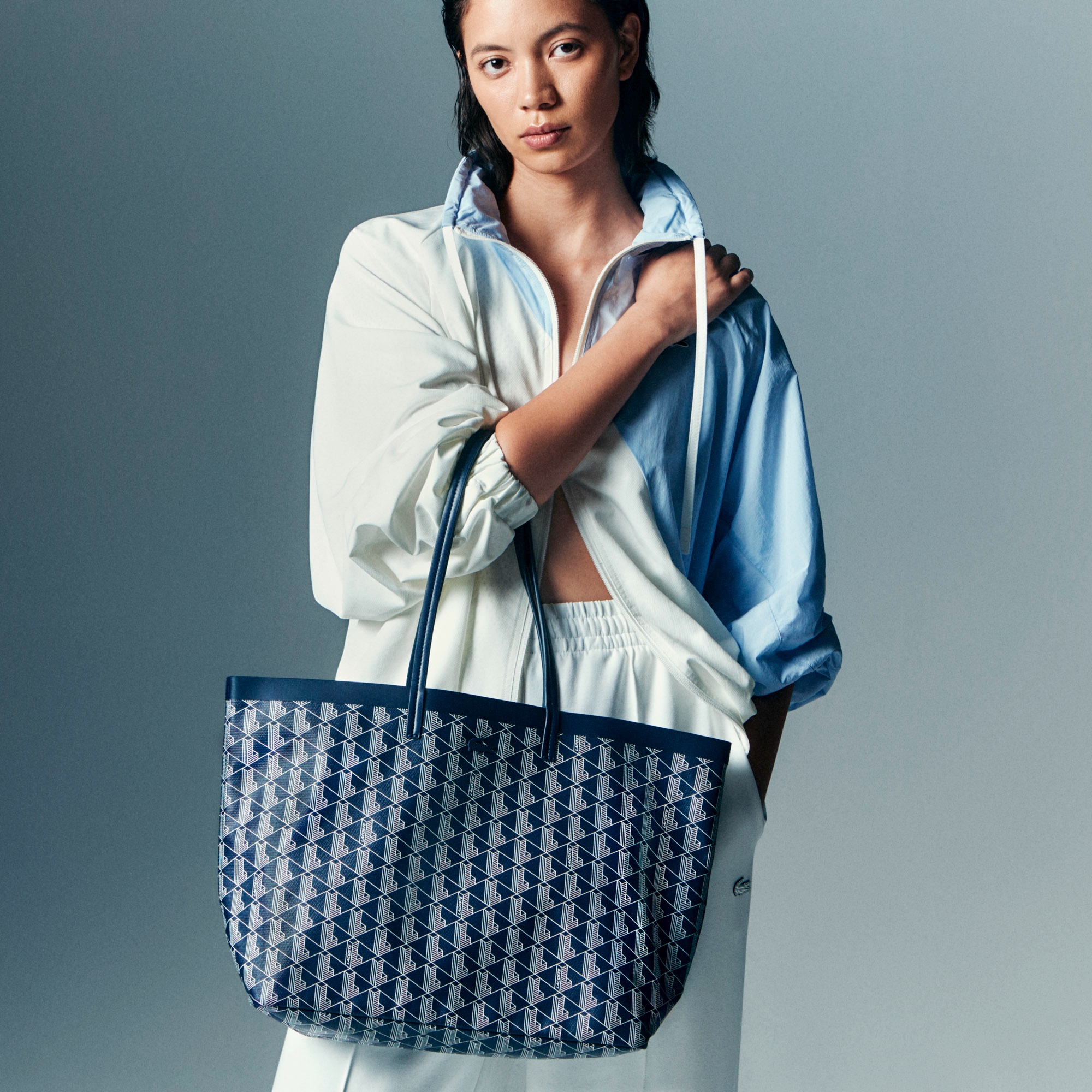 ゼリー コーテッドキャンバスミディアムトートバッグ