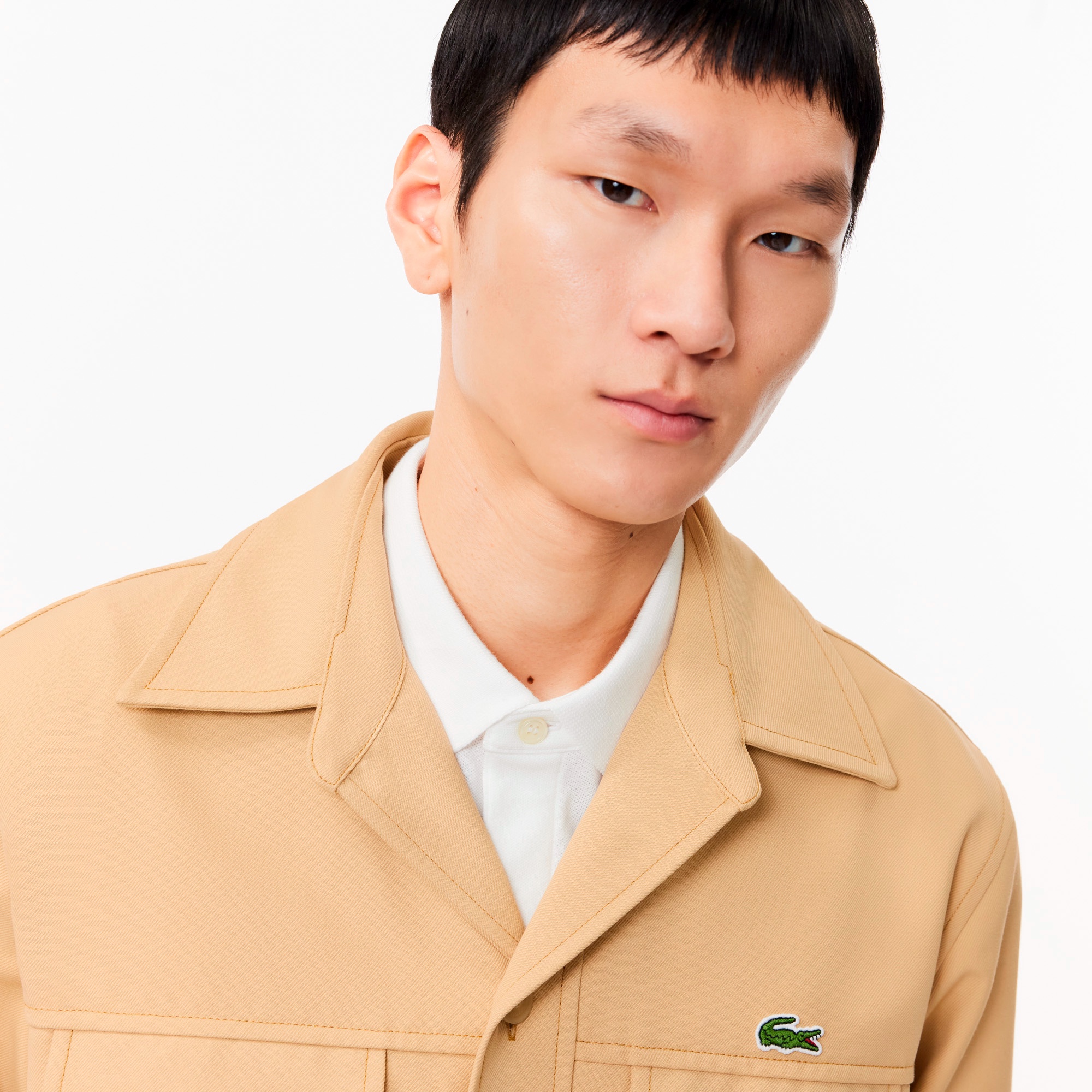 レーヨンブレンドヘビーウェイトミリタリーシャツ