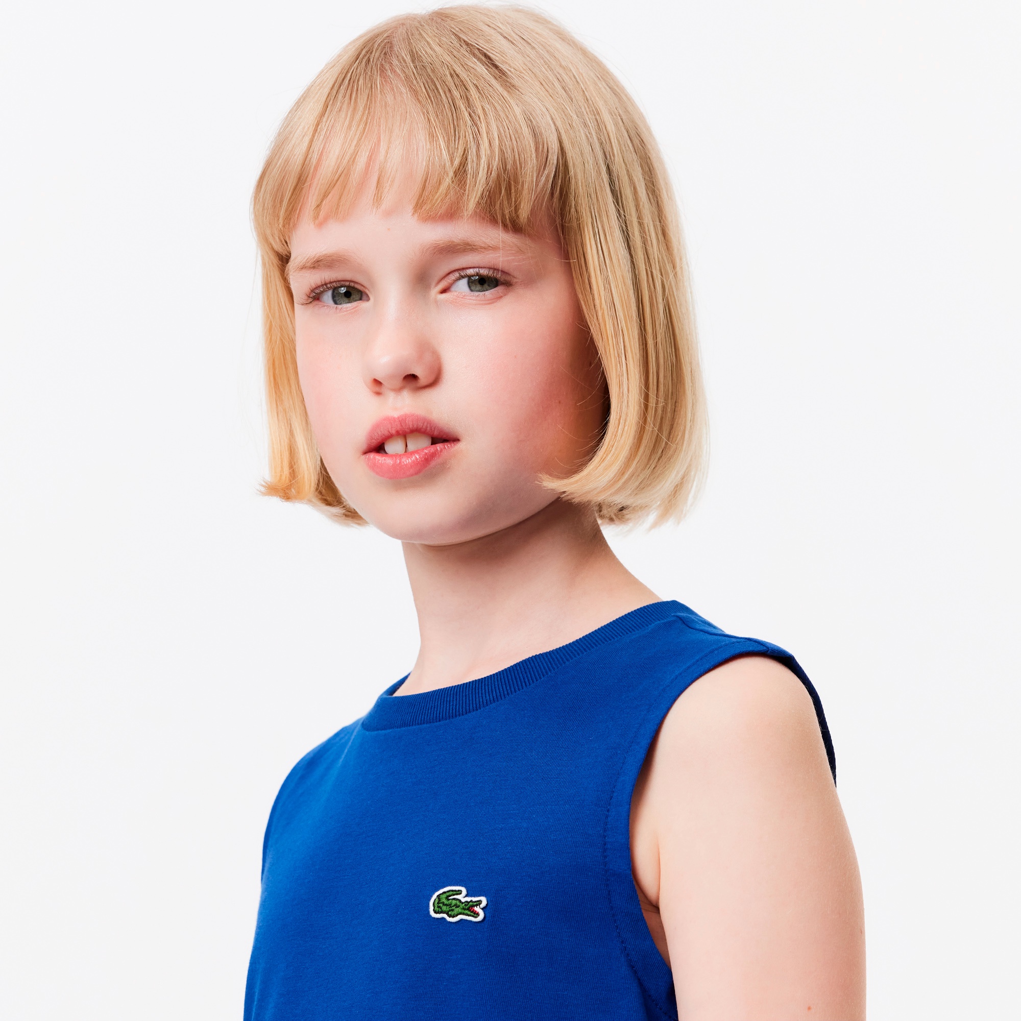 ボーダースカートノースリーブテニスドレス