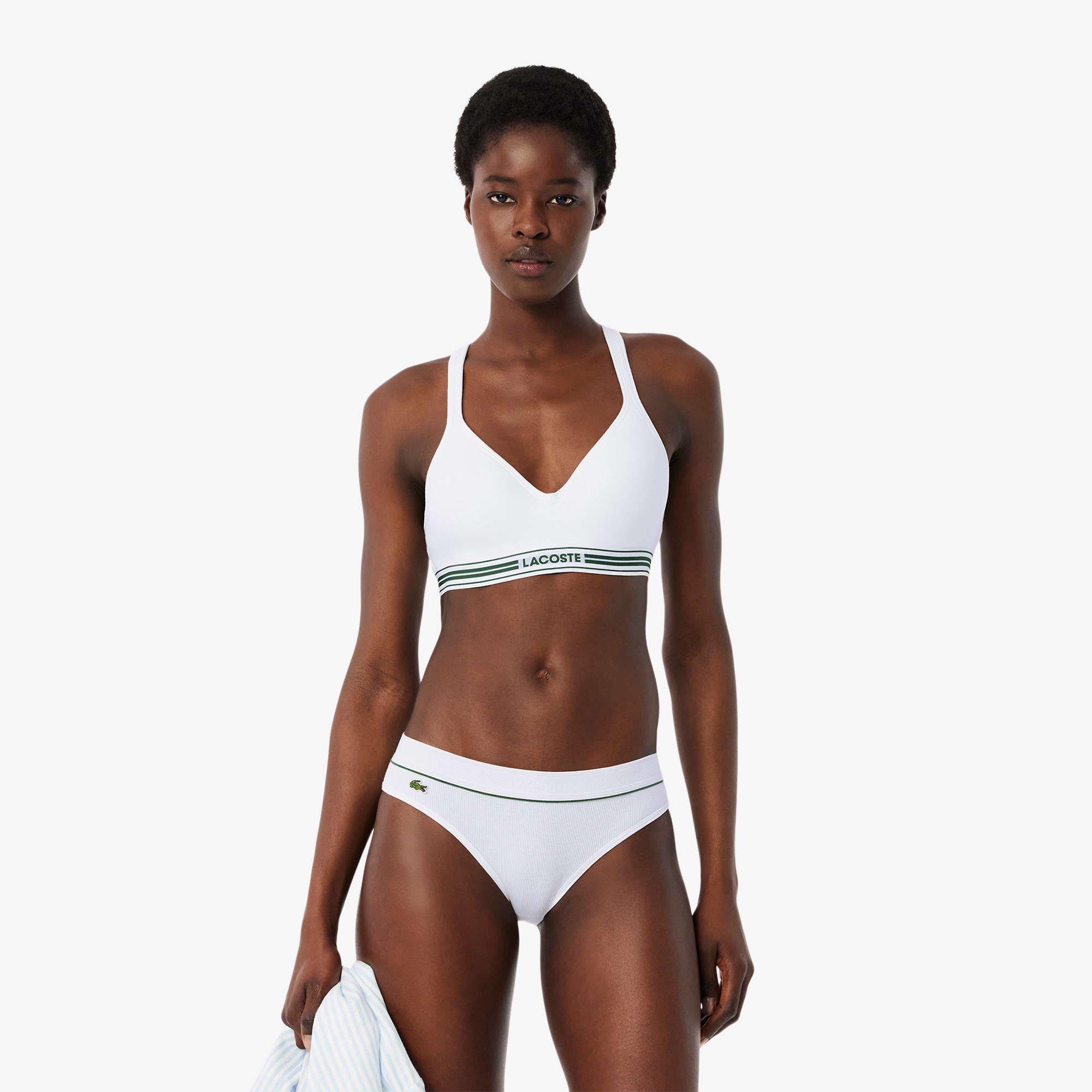 ストライプバンドミッドパッドブラレット