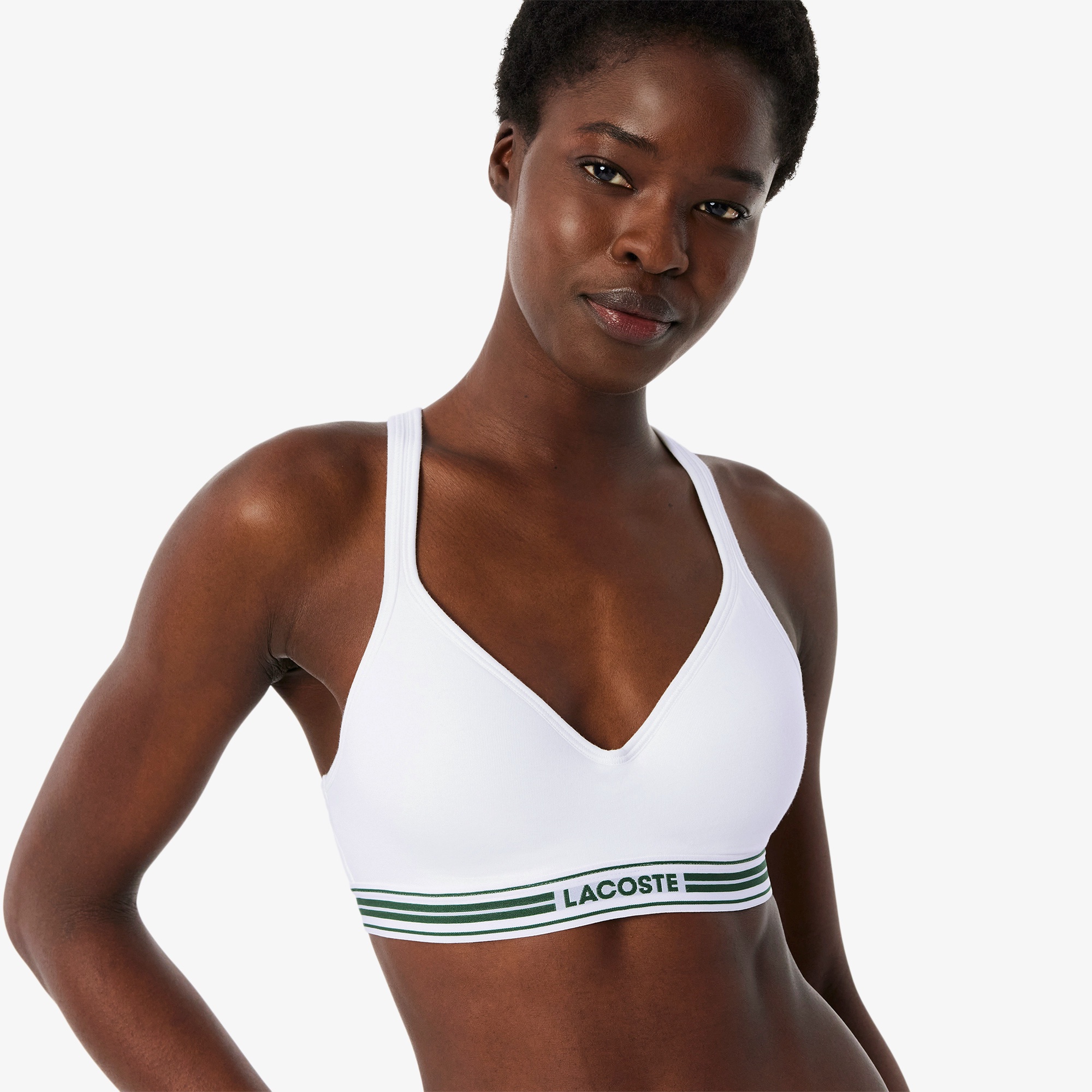 ストライプバンドミッドパッドブラレット