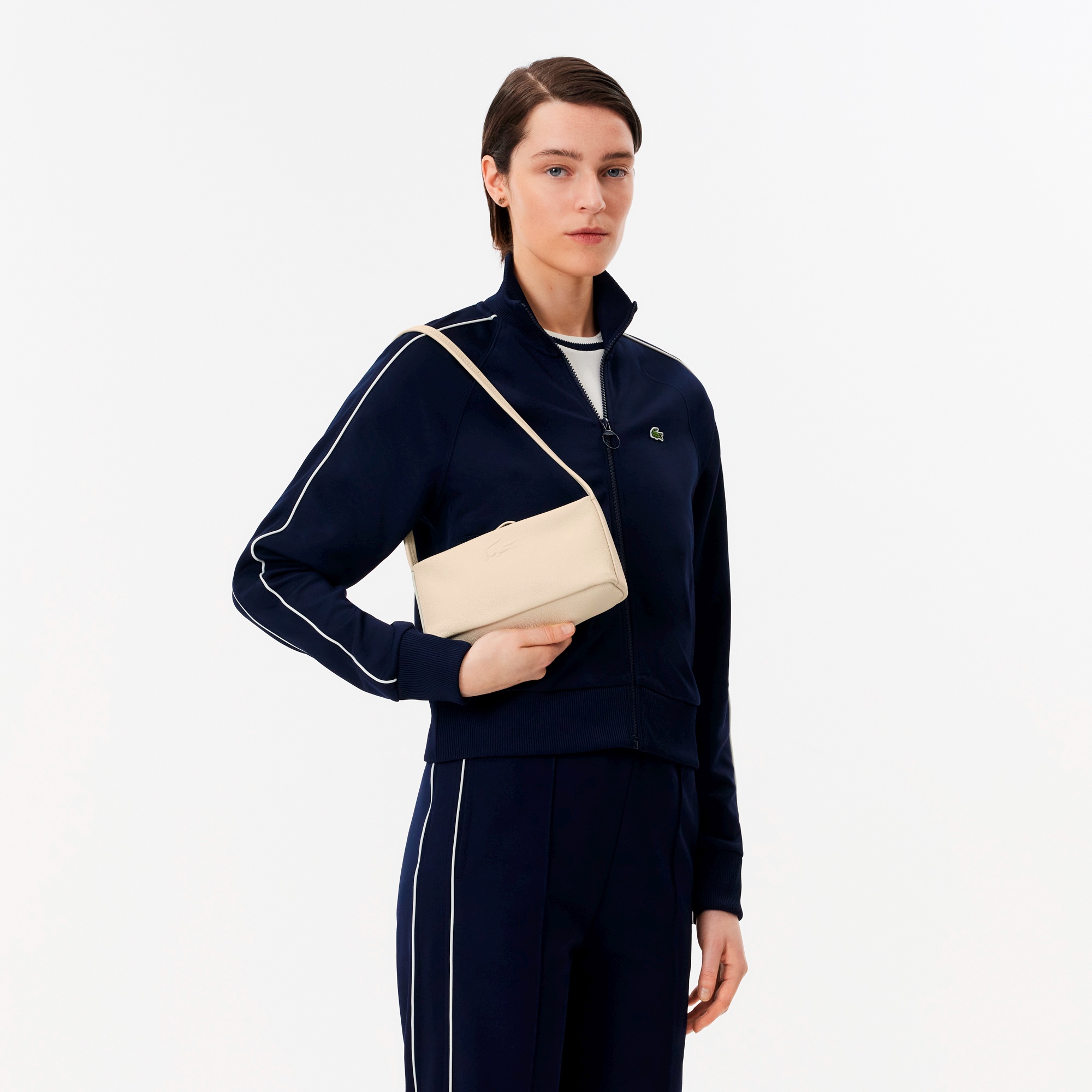 シティコート グレイオンレザーホーボーバッグ