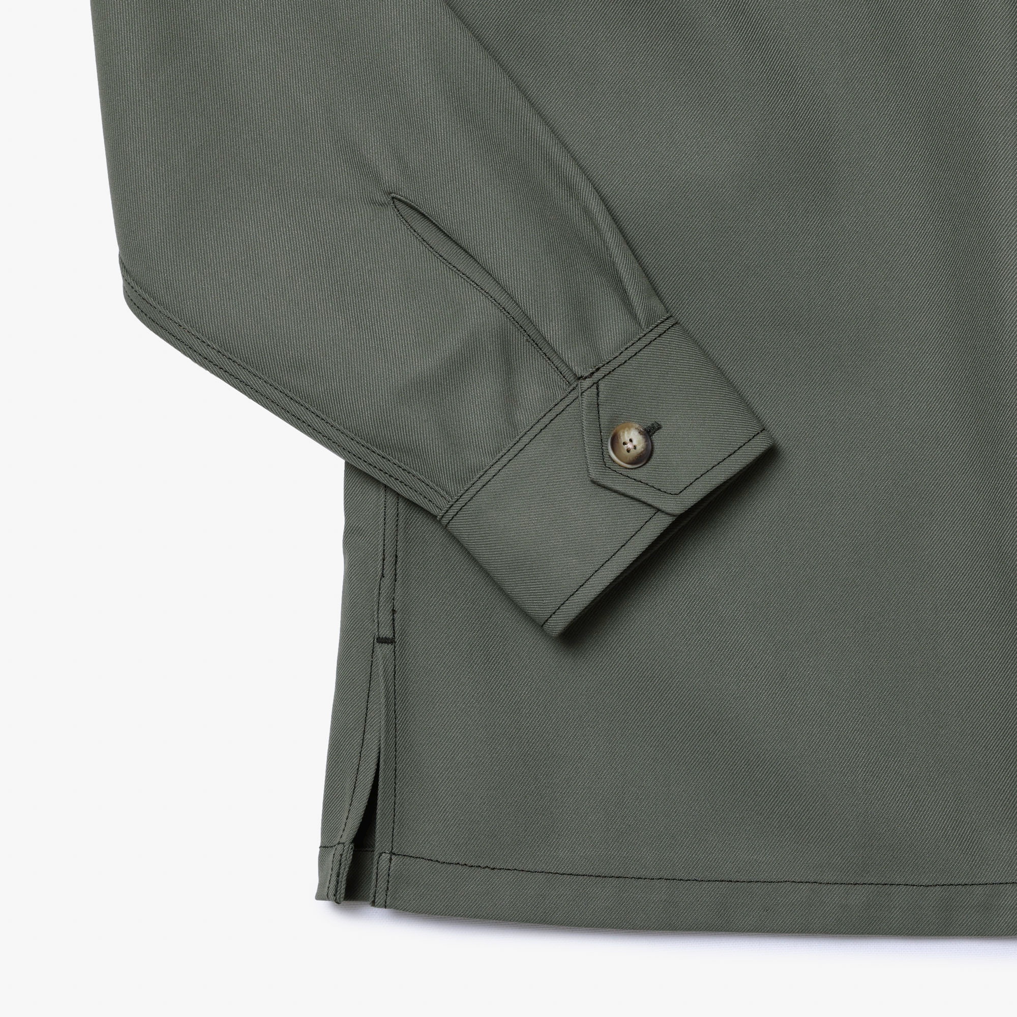 レーヨンブレンドヘビーウェイトミリタリーシャツ