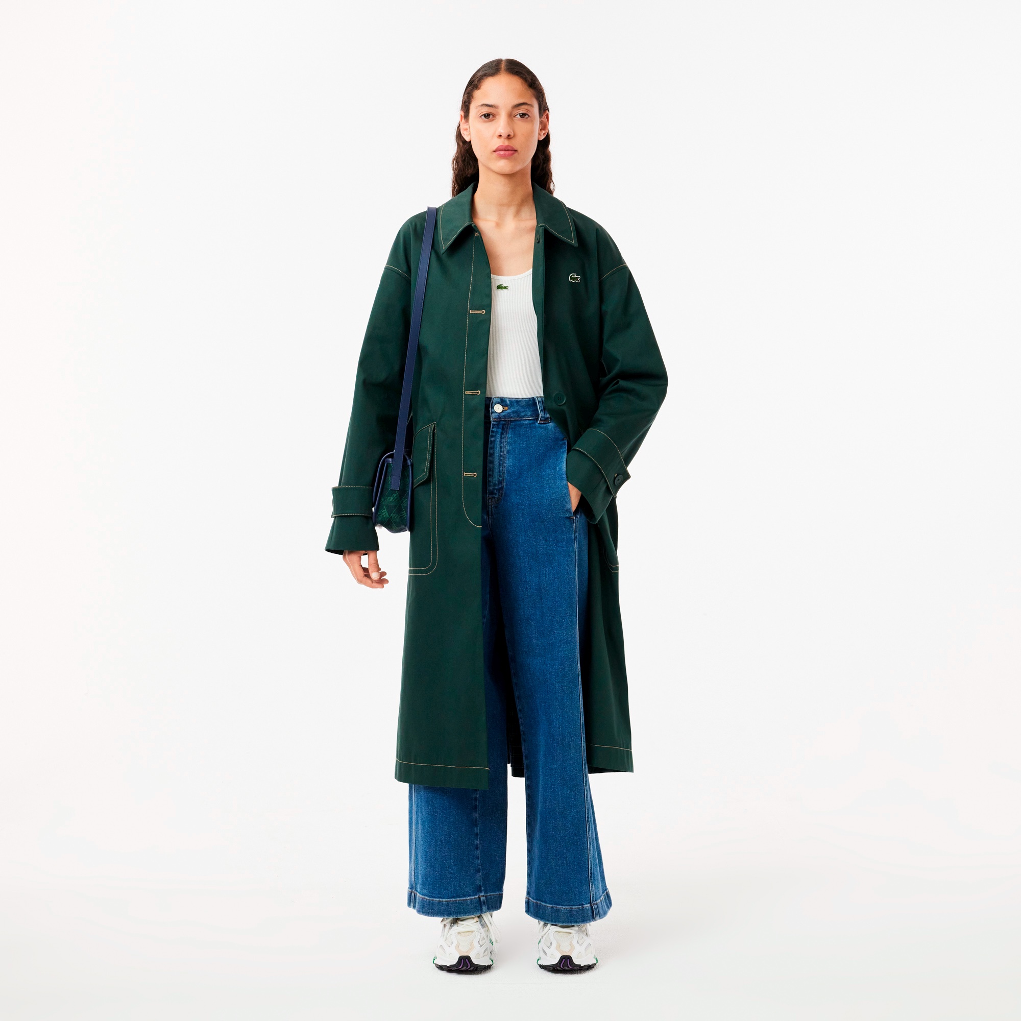 ヘリテージキャンバス ジャガードモノグラムフラップショルダーバッグ