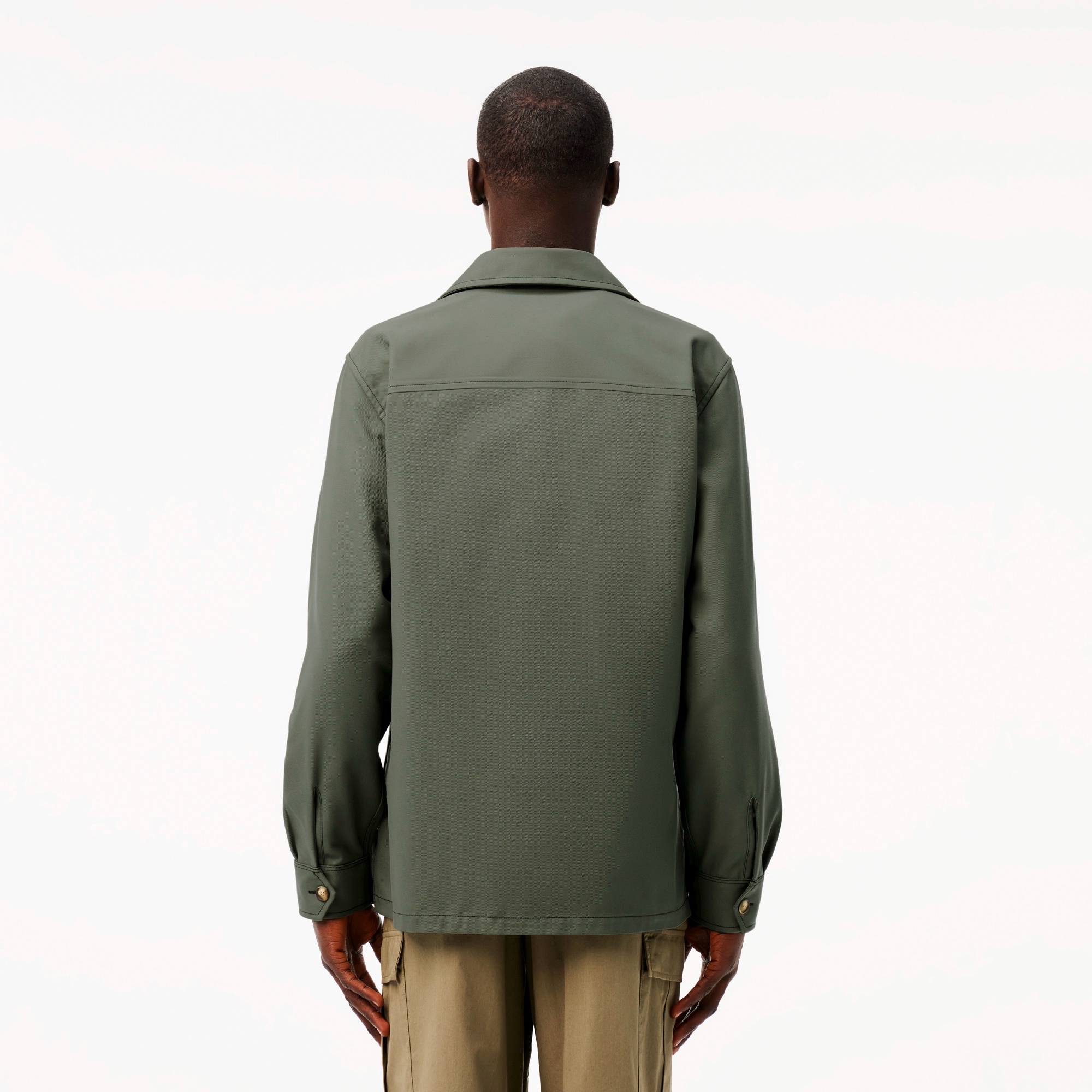 レーヨンブレンドヘビーウェイトミリタリーシャツ