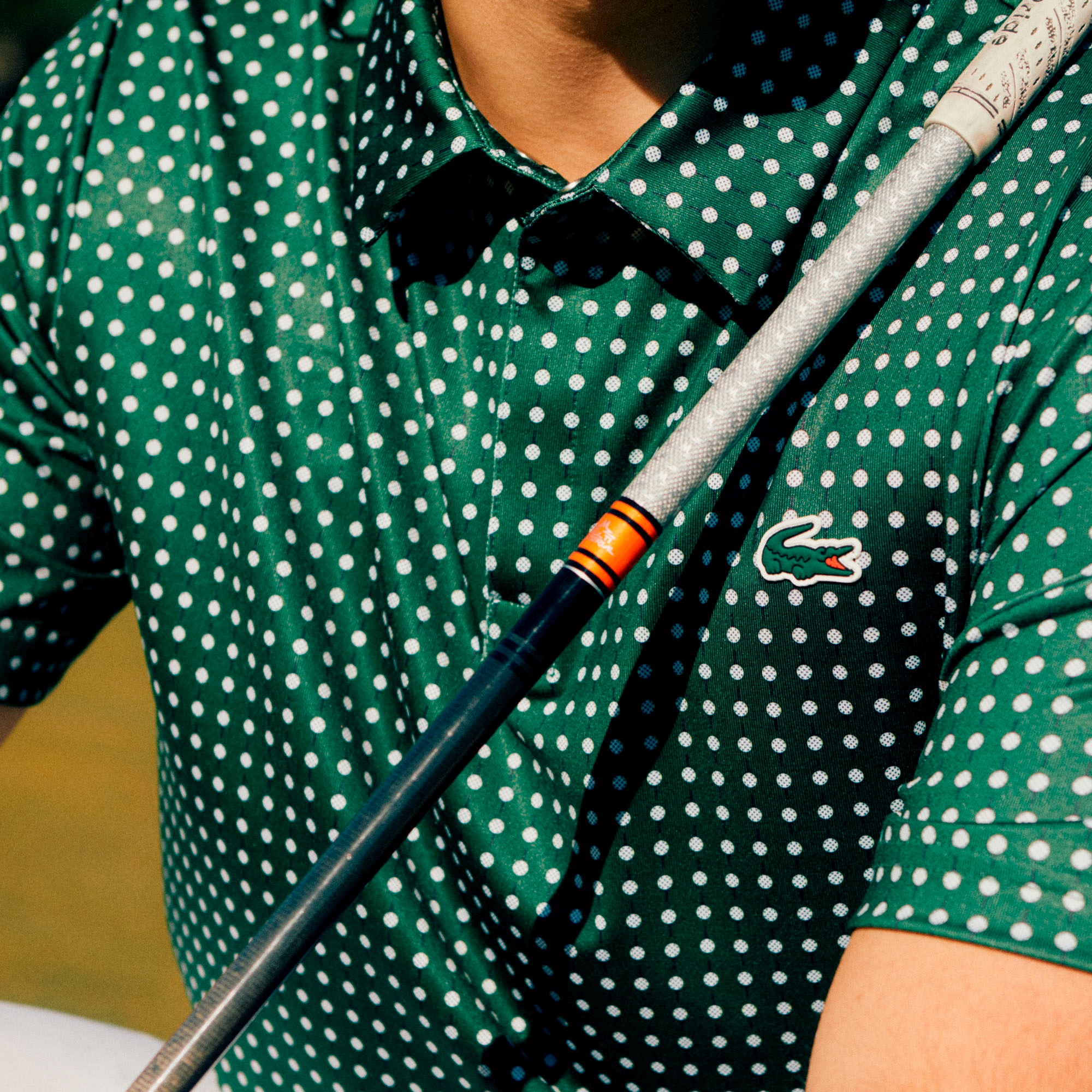 ミニマム総柄プリントゴルフポロシャツ