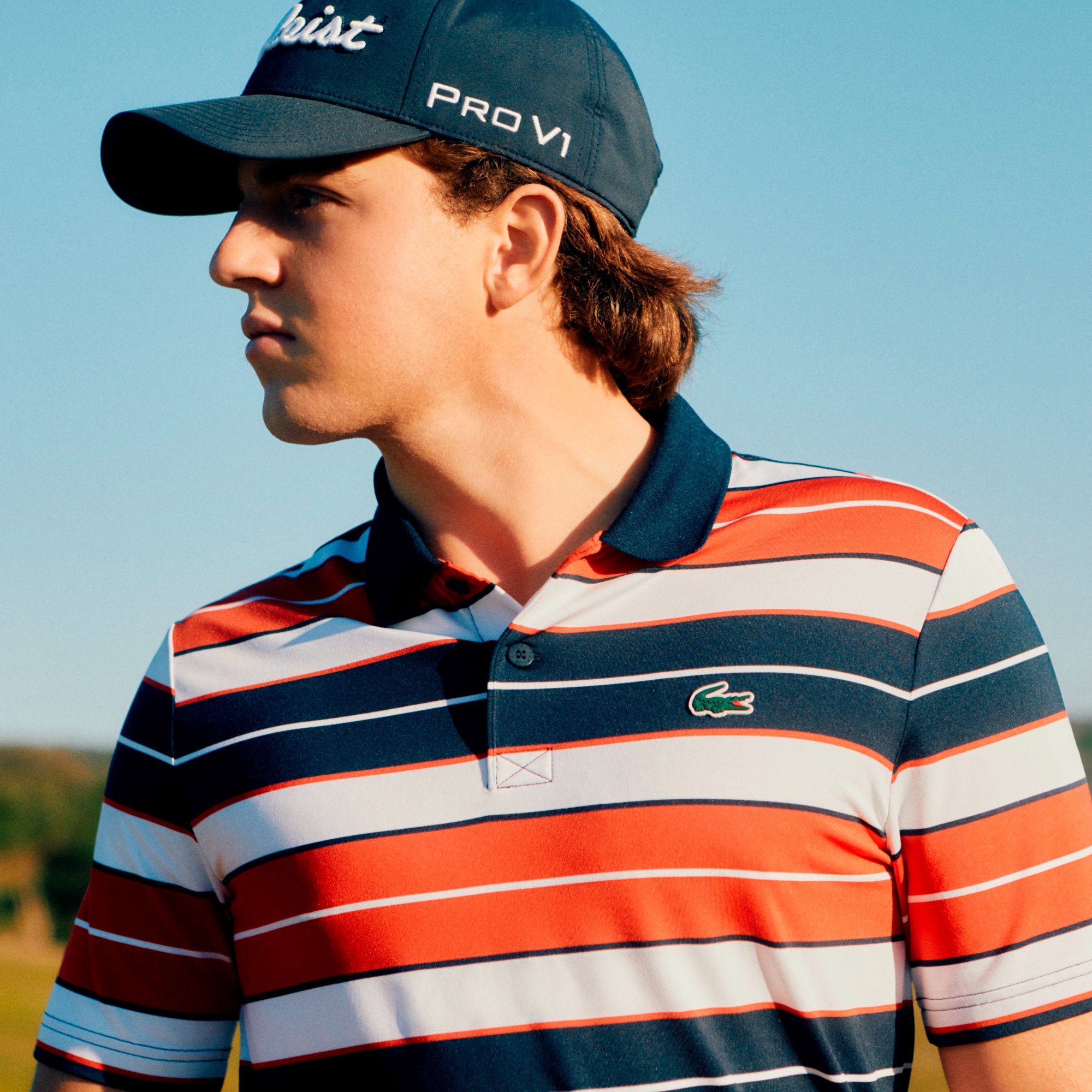 マルチカラーボーダーウルトラドライポロシャツ