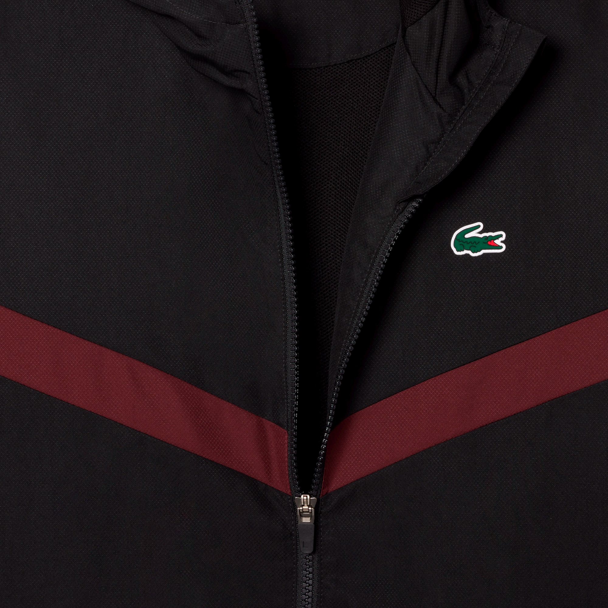 スリーブテーピングトラックフーディー