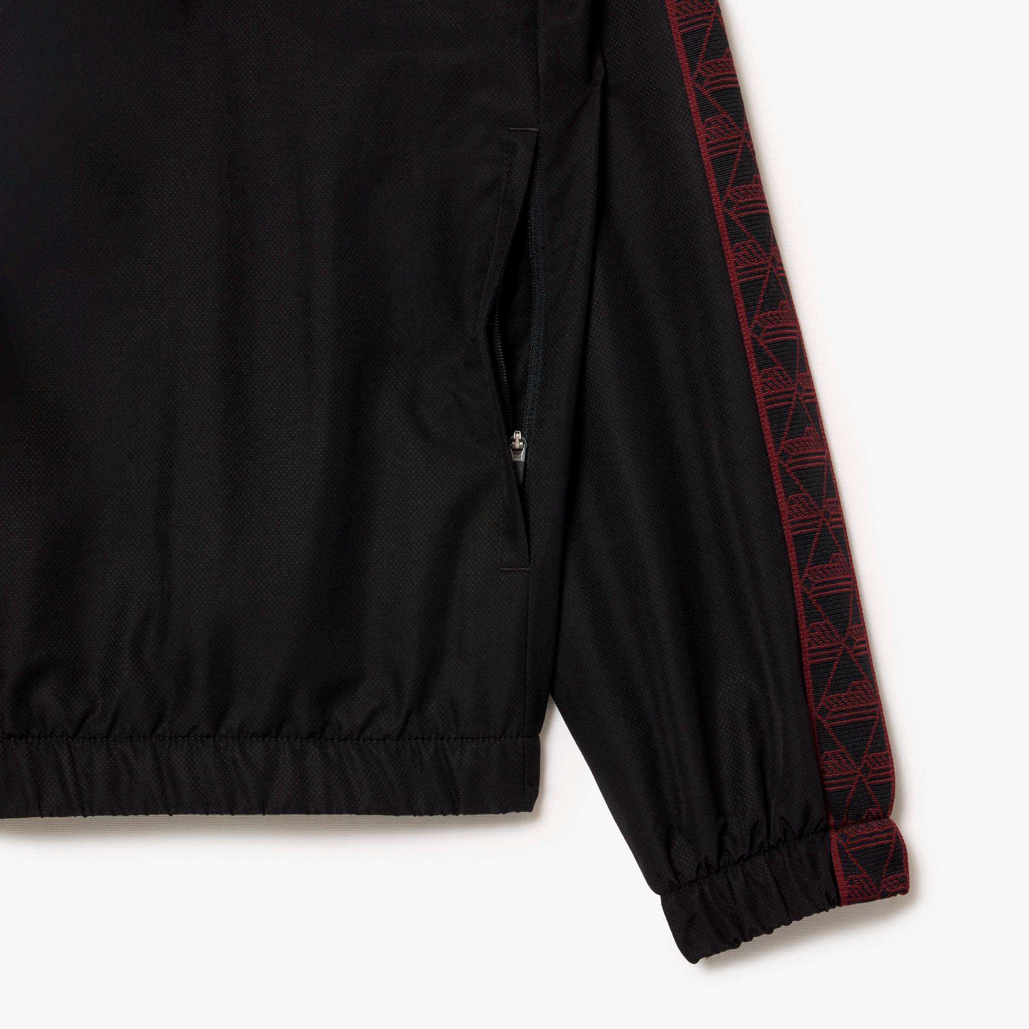 スリーブテーピングトラックフーディー